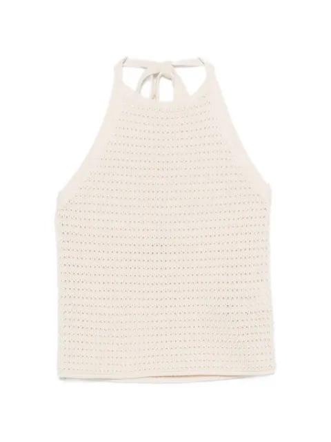 Akwy open-knit halterneck tank top by DRYKORN