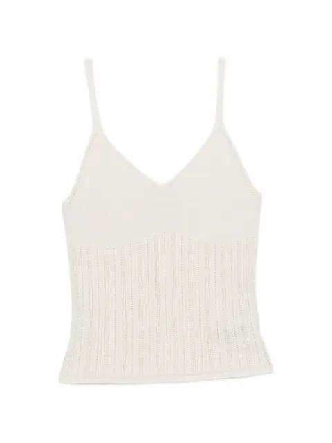Francyane ribbed-knit V-neck top by DRYKORN