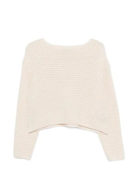 Imenia open-knit cropped sweater by DRYKORN