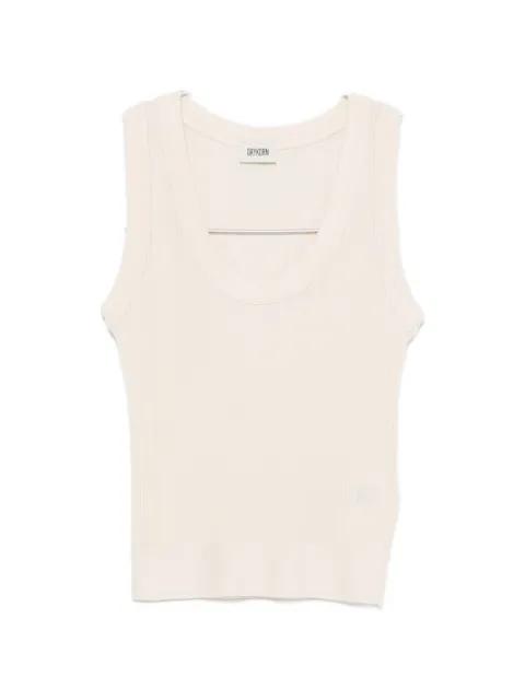 Sulena ribbed scoop-neck top by DRYKORN