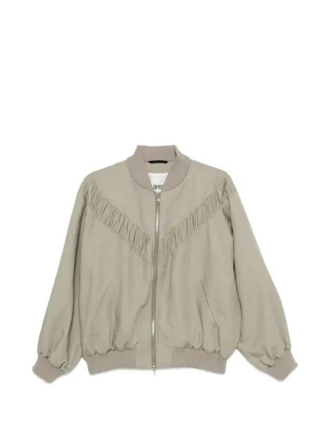 ruched bomber jacket by DRYKORN