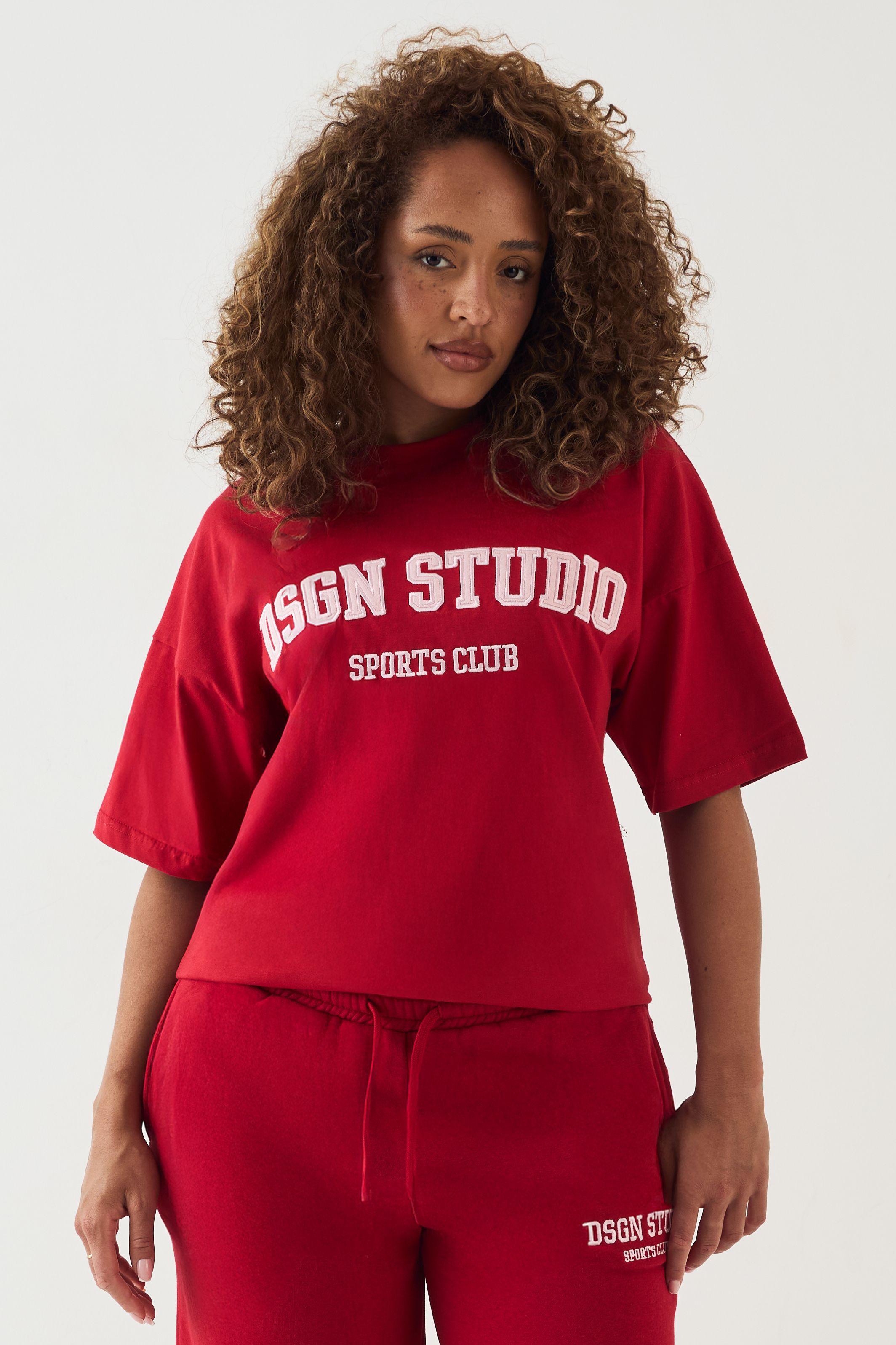 DSGN Studio Applique Embroidery Oversized Tee by DSGN STUDIO