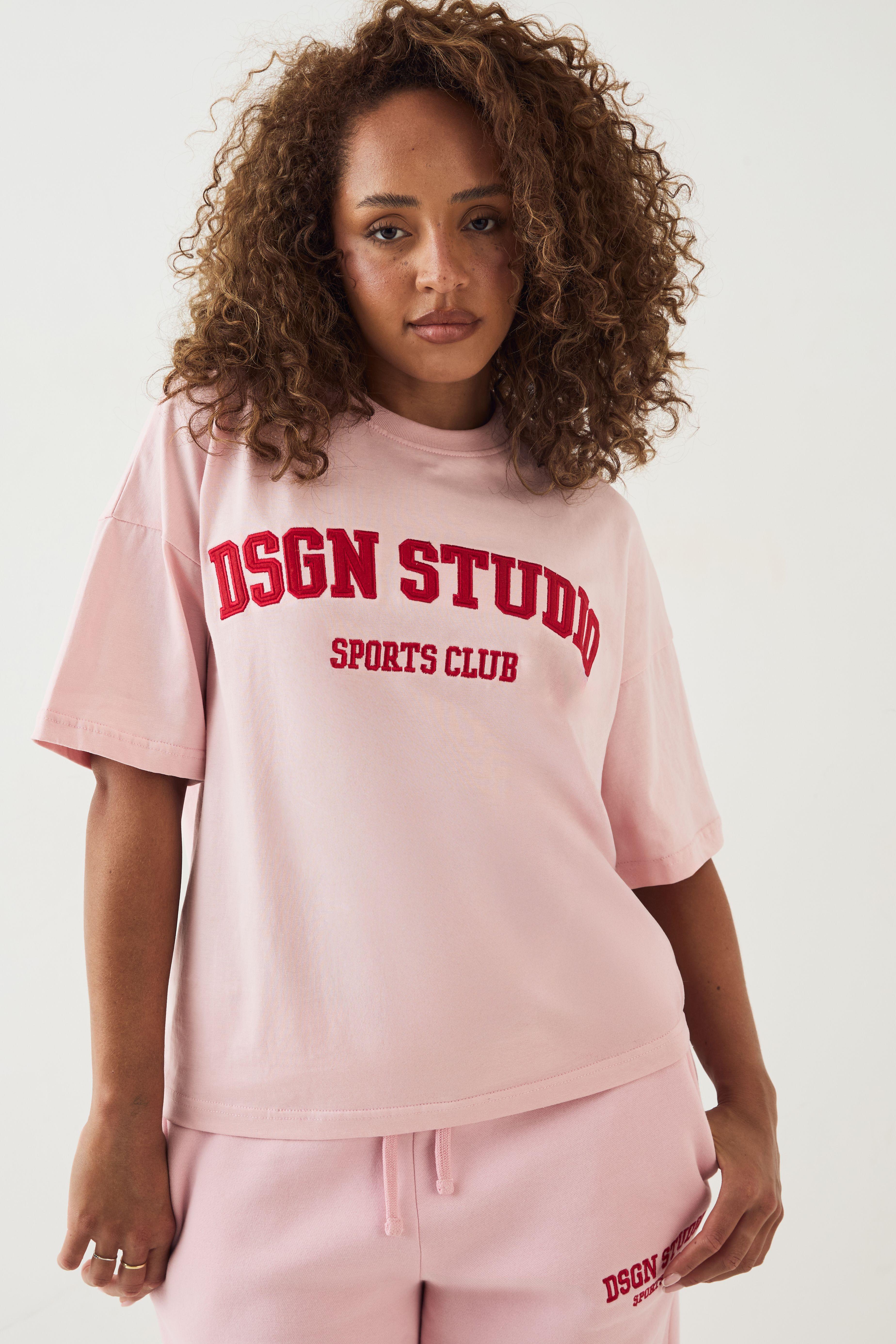 DSGN Studio Applique Embroidery Oversized Tee by DSGN STUDIO