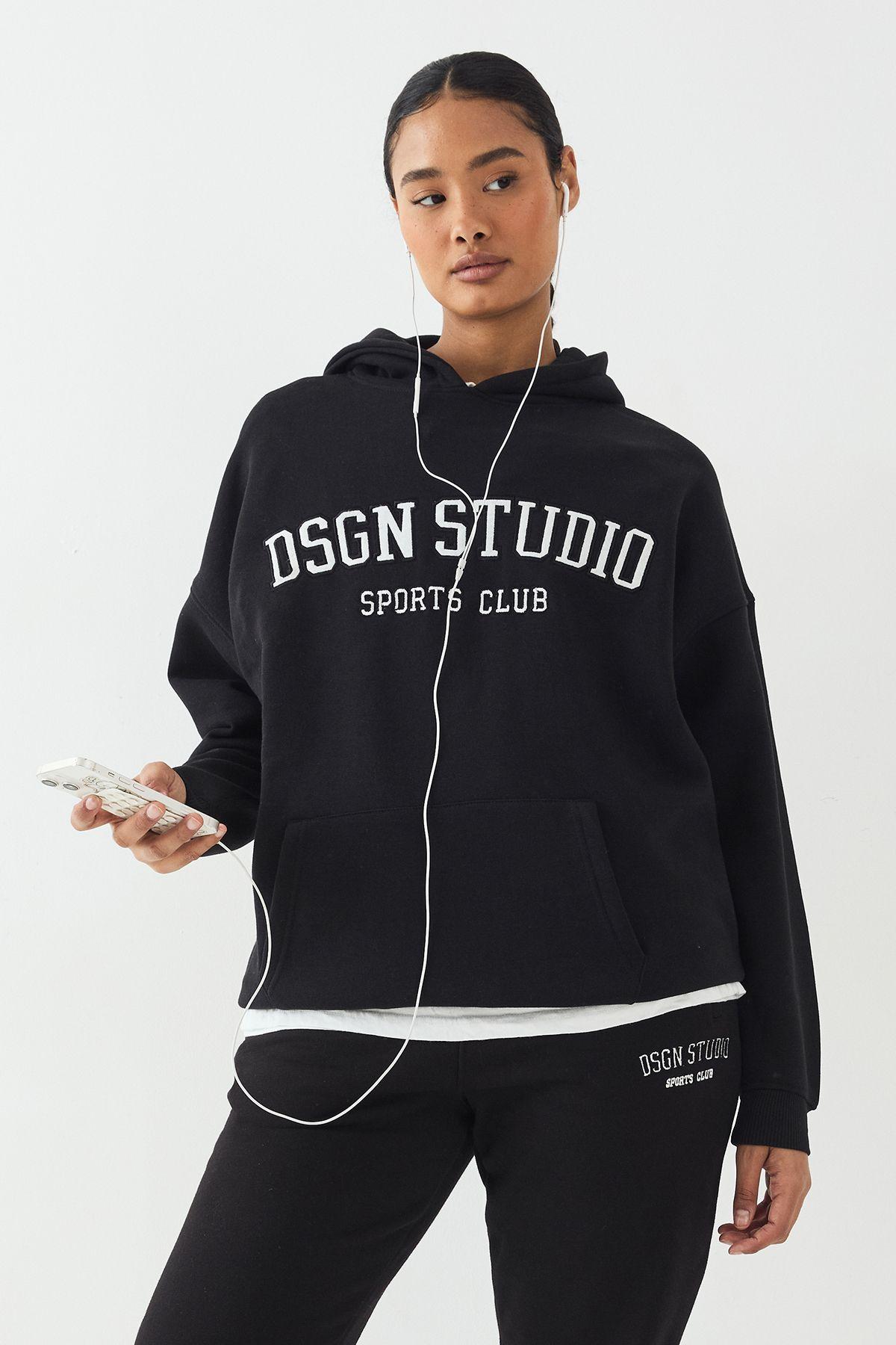 DSGN Studio Applique Oversized Hoodie by DSGN STUDIO