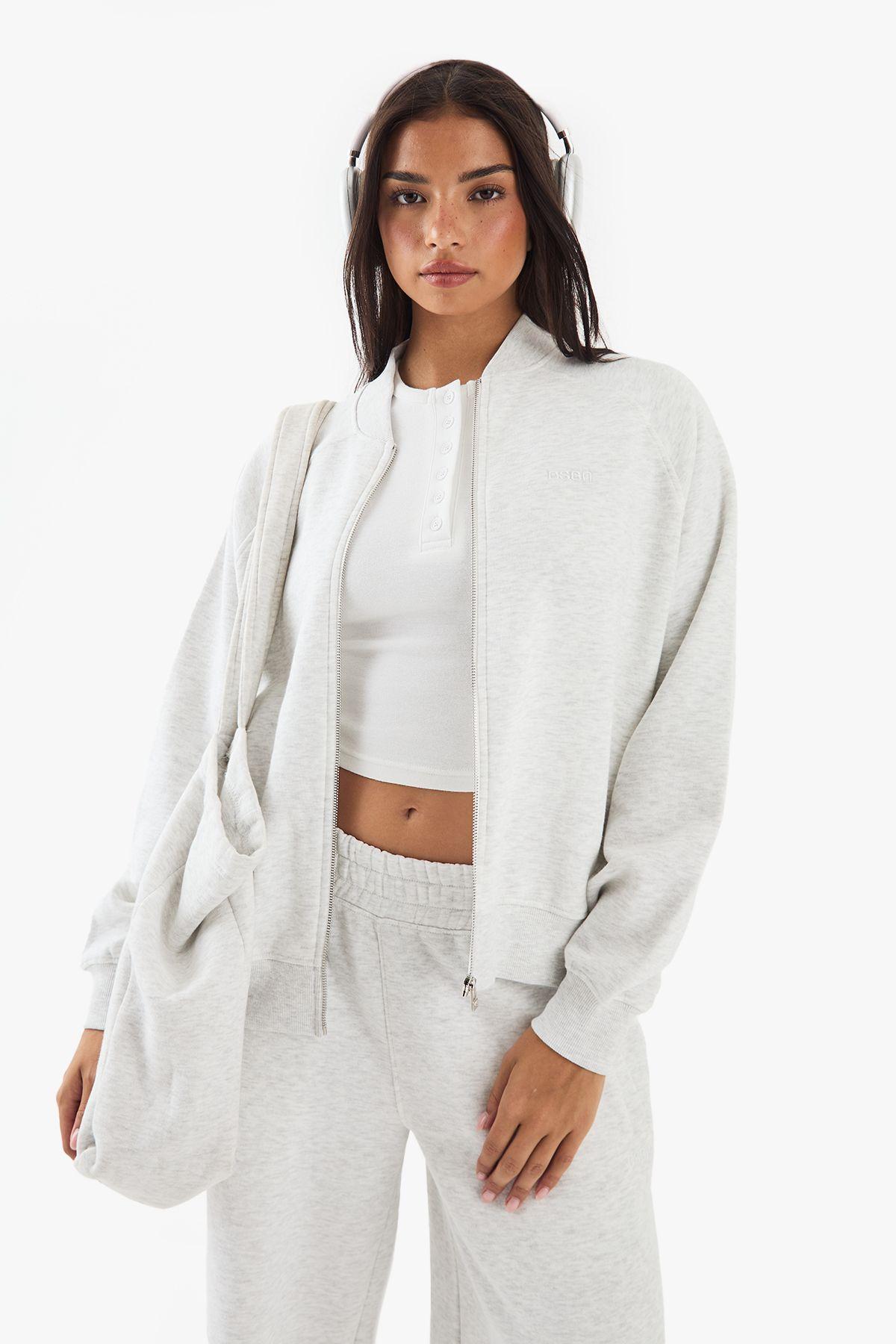 DSGN Studio Bomber Zip Through Sweatshirt by DSGN STUDIO