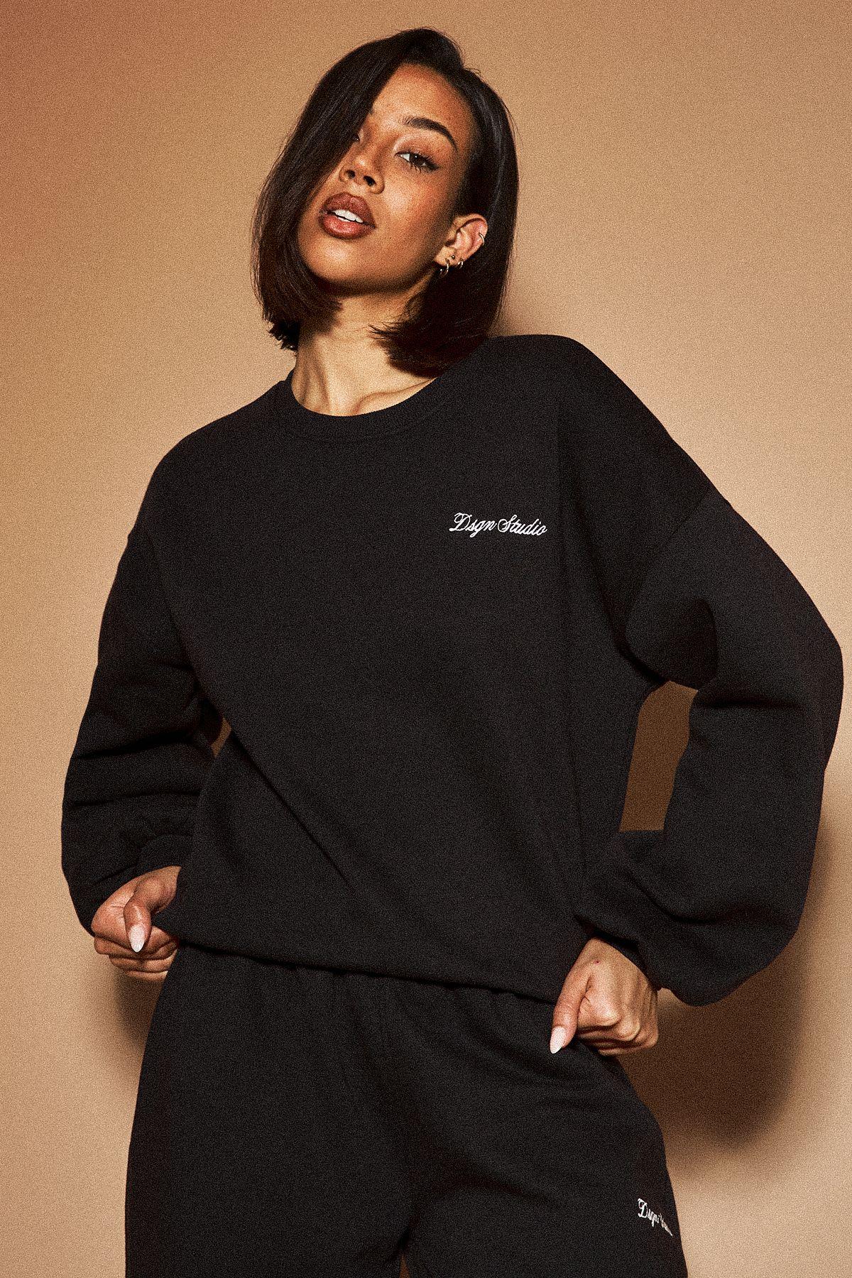 DSGN Studio Boxy Crew Neck Sweatshirt by DSGN STUDIO