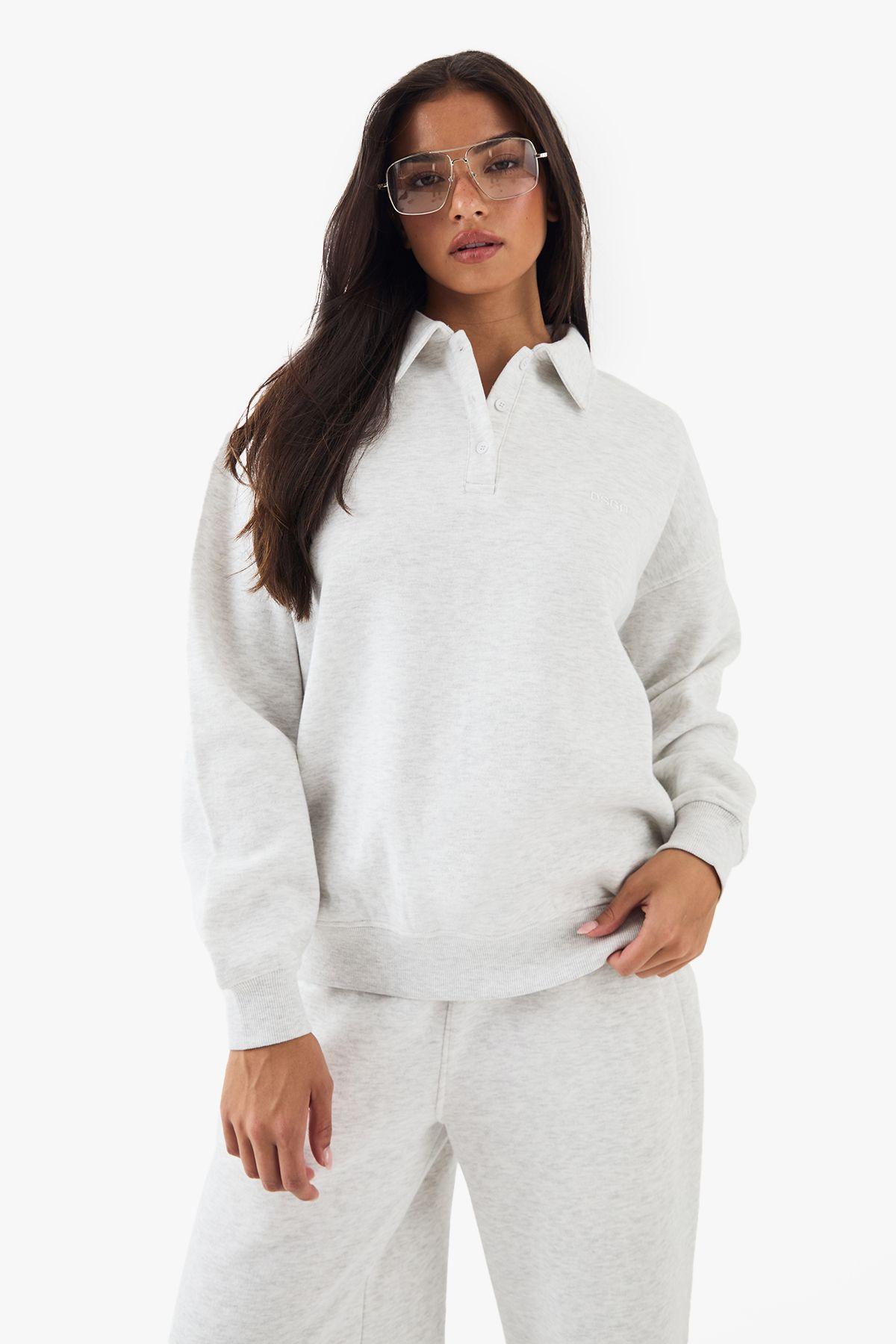 DSGN Studio Collared Oversized Sweatshirt by DSGN STUDIO