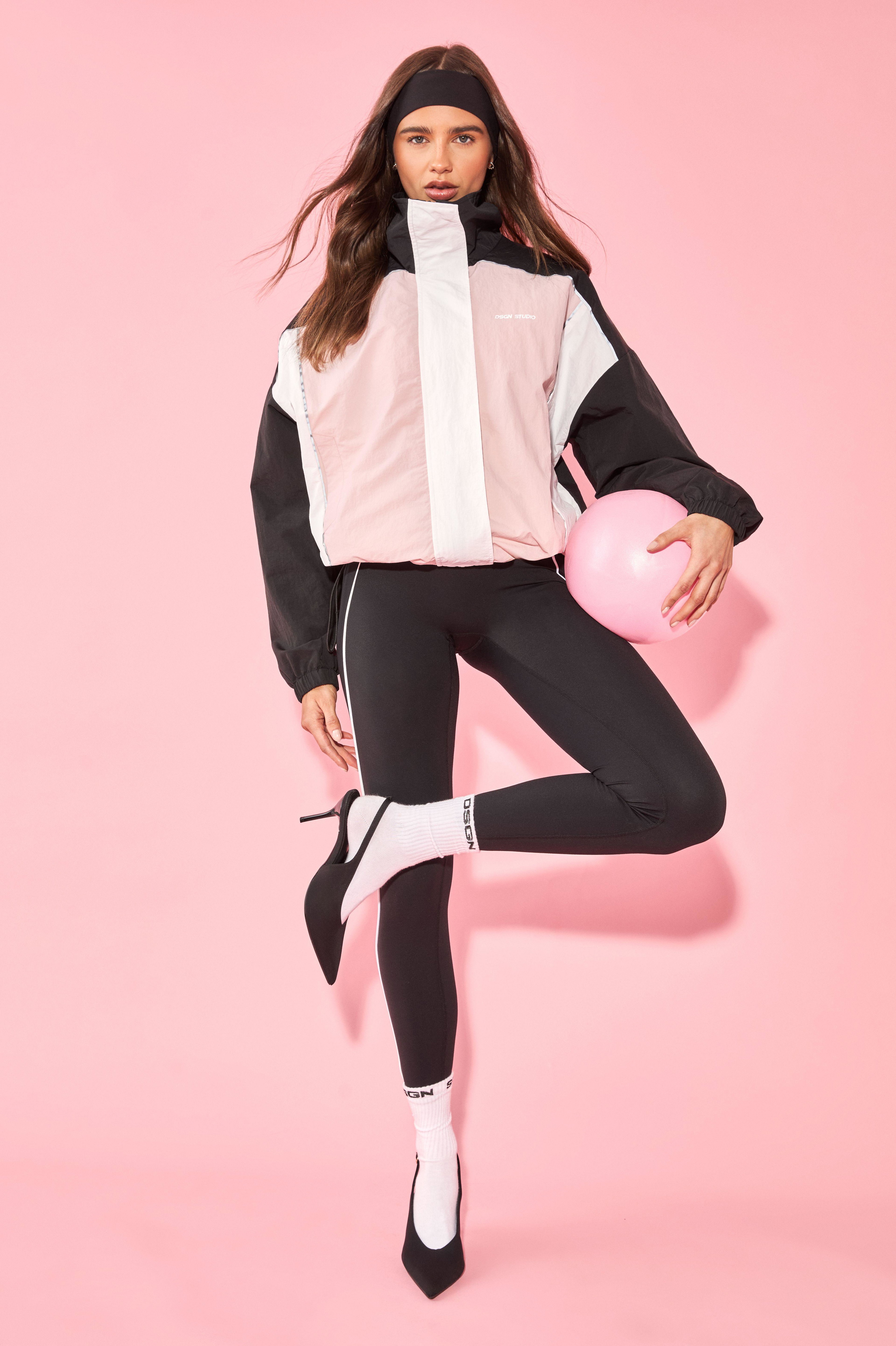 DSGN Studio Colour Block Funnel Neck Jacket by DSGN STUDIO