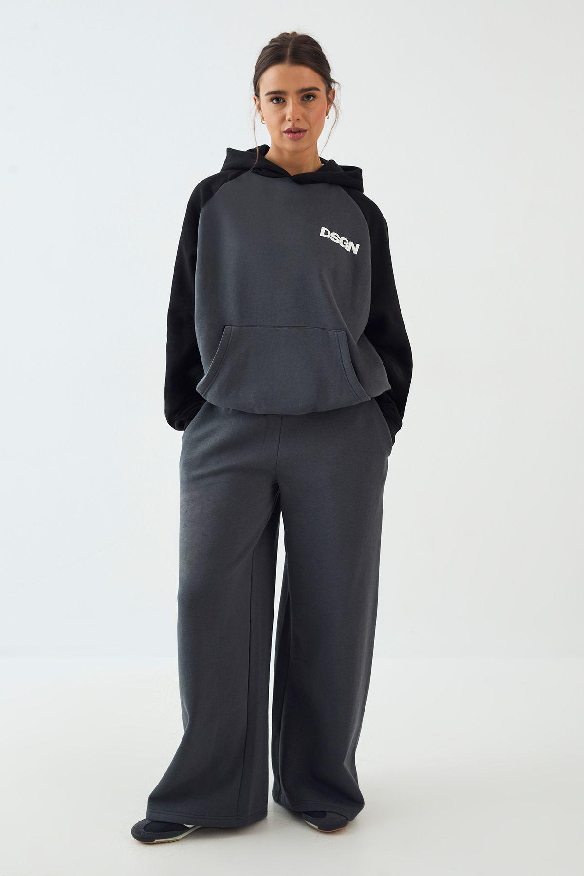 DSGN Studio Colour Block Oversized Hooded Tracksuit by DSGN STUDIO