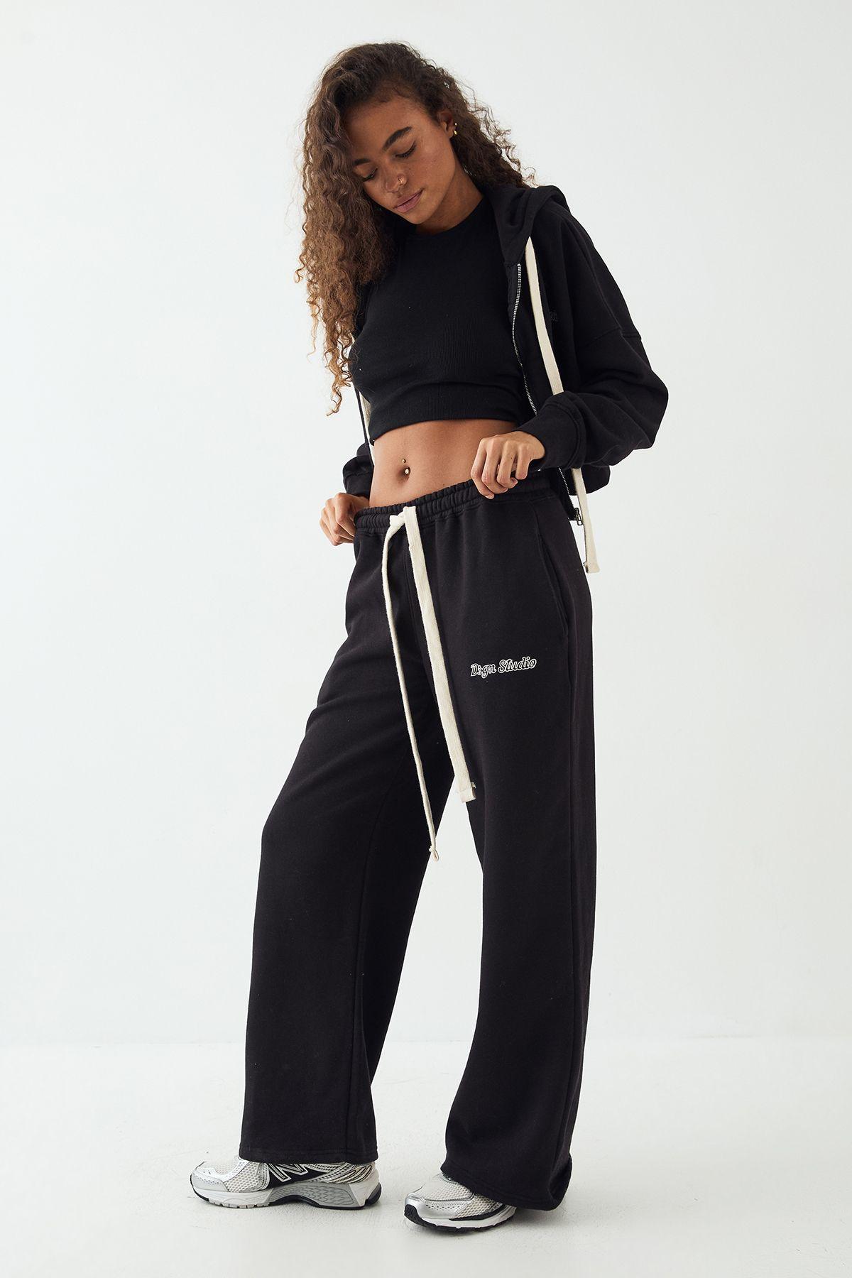 DSGN Studio Contrast Drawcord Straight Leg Jogger by DSGN STUDIO