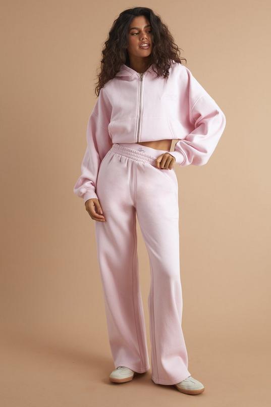 DSGN Studio Contrast Script Double Waistband Straight Leg Jogger by DSGN STUDIO