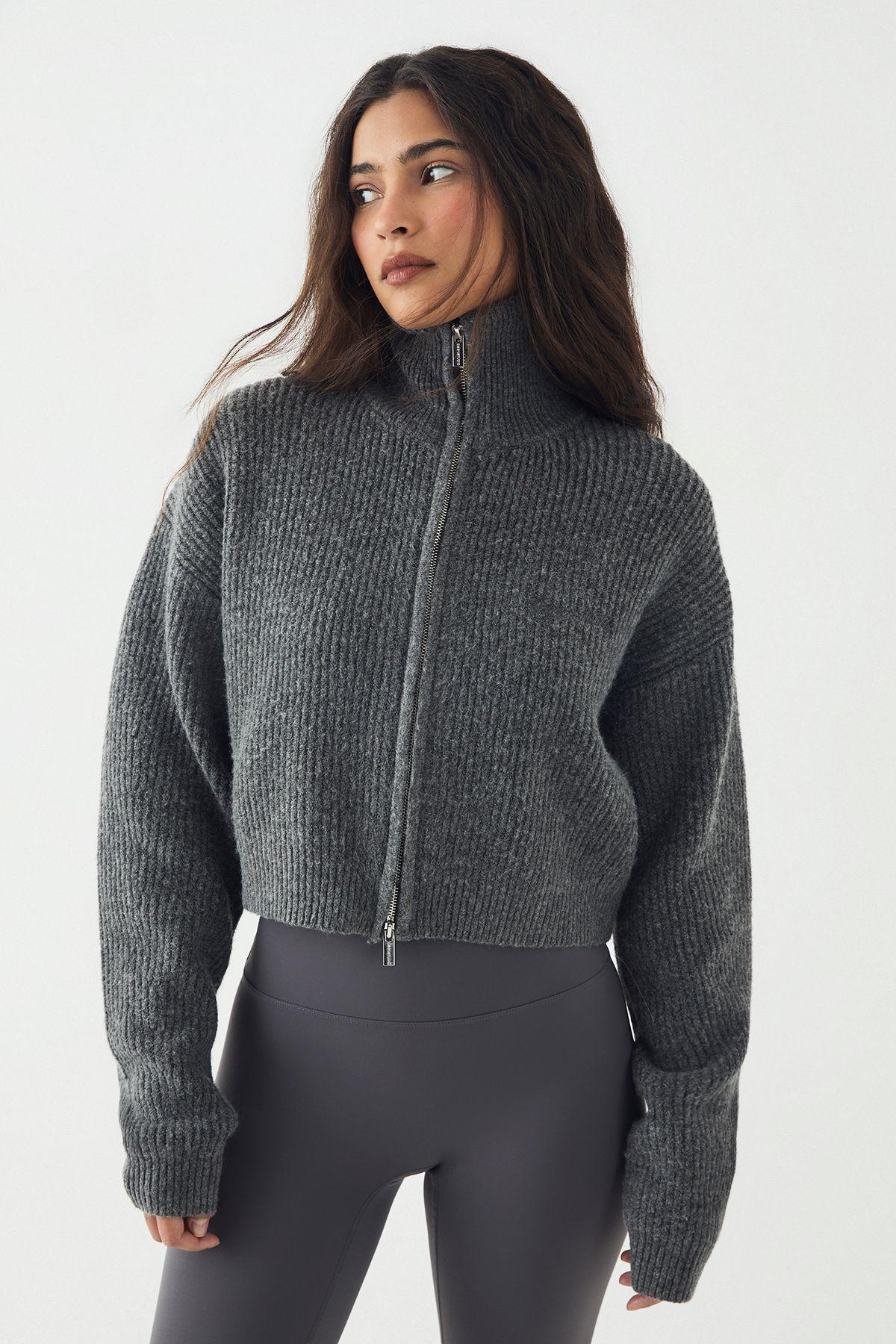 DSGN Studio Double Zip Through Knitted Jumper by DSGN STUDIO