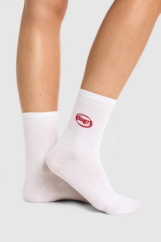 DSGN Studio Embroidered Sport Socks by DSGN STUDIO