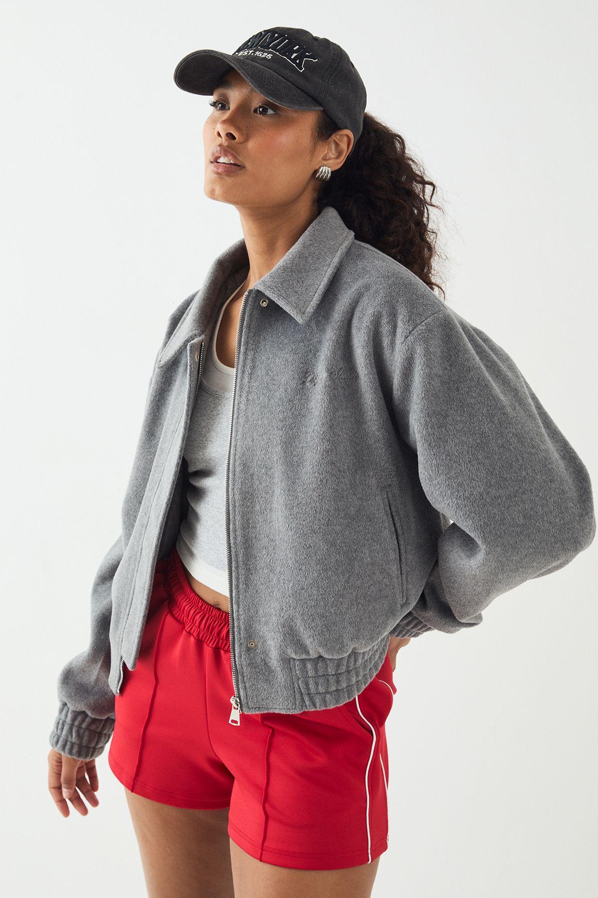 DSGN Studio Embroidered Zip Through Collared Jacket by DSGN STUDIO
