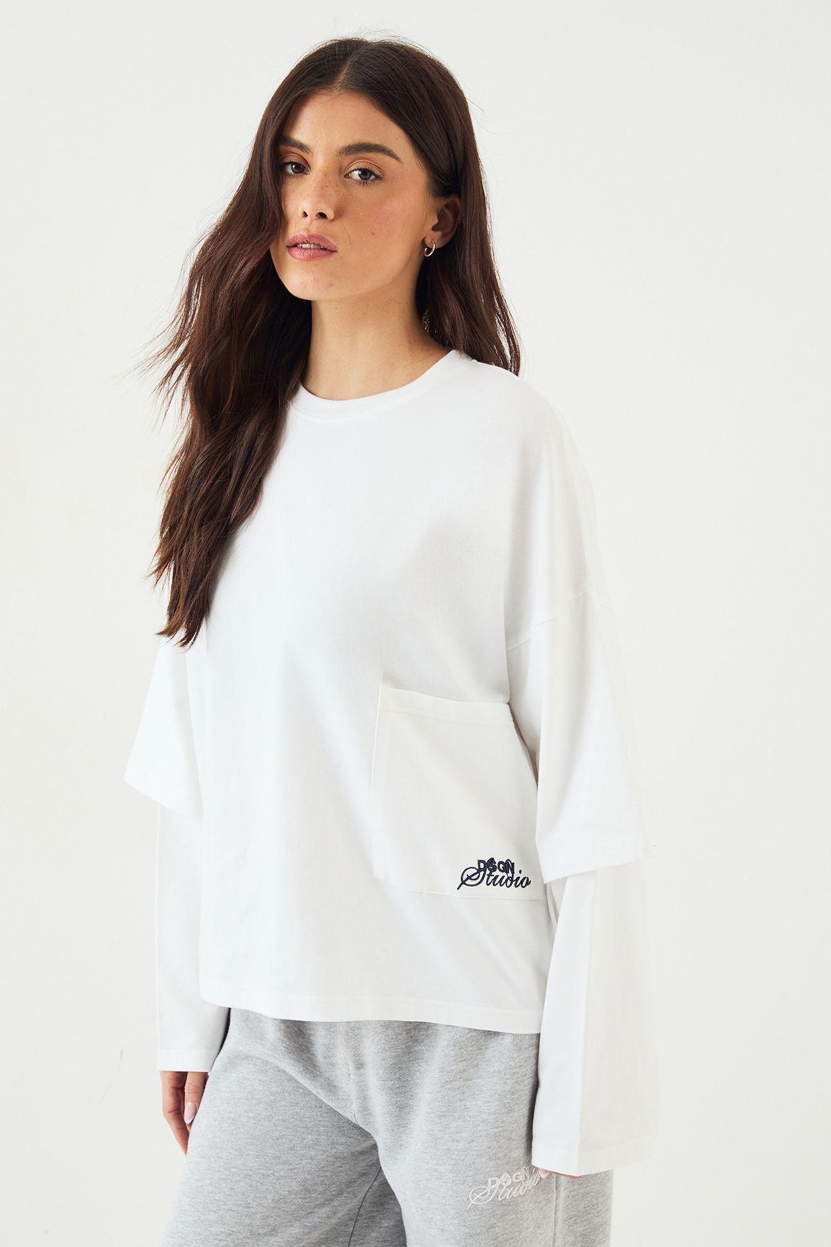DSGN Studio Faux Layer Sleeve T-Shirt by DSGN STUDIO