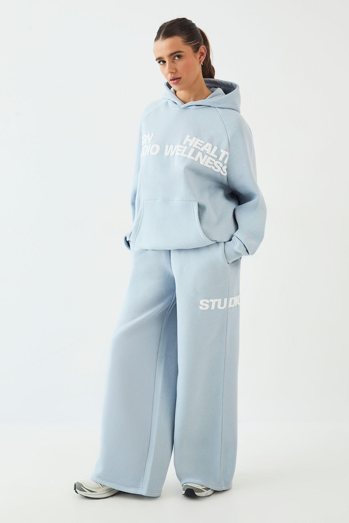 DSGN Studio Health And Wellness Printed Hooded Tracksuit by DSGN STUDIO