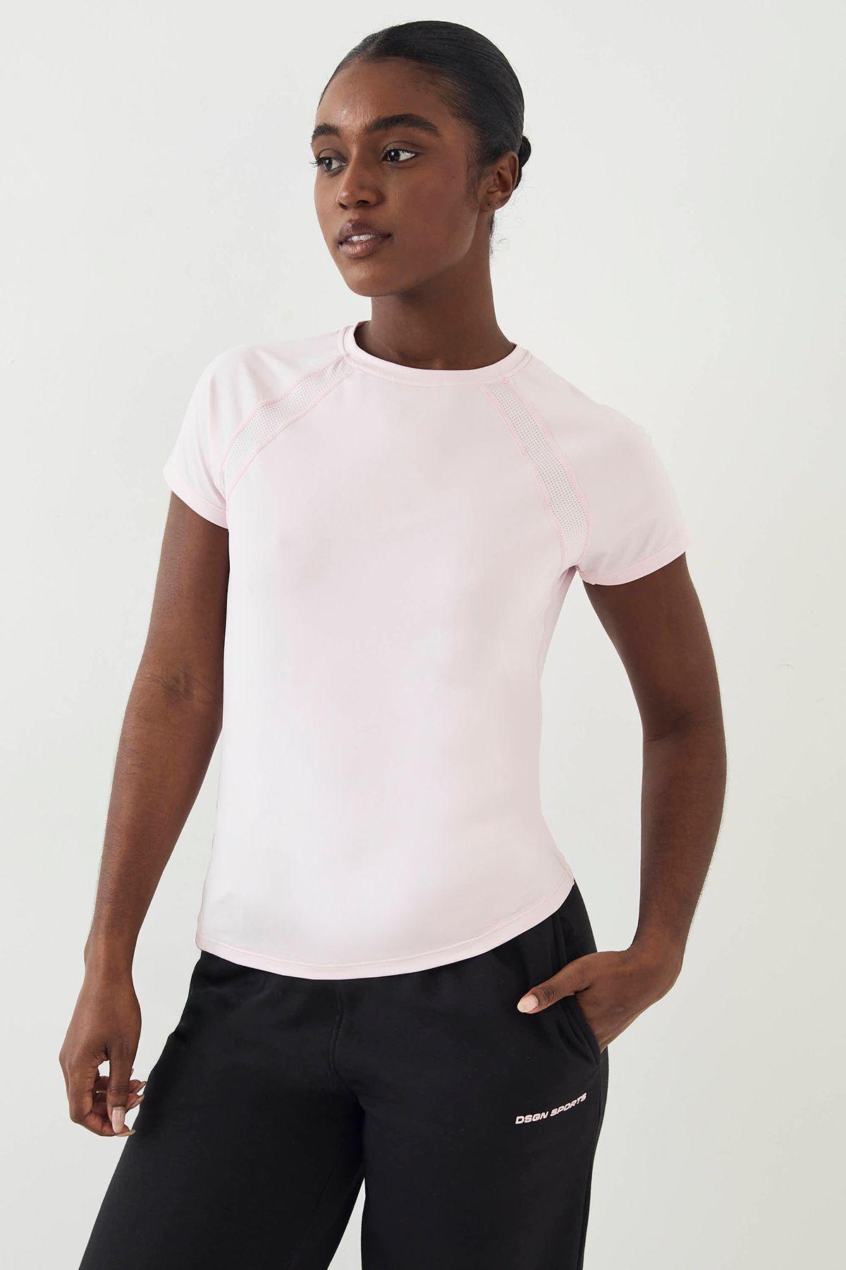 DSGN Studio Loose Fit Mesh Insert Short Sleeve T-Shirt by DSGN STUDIO