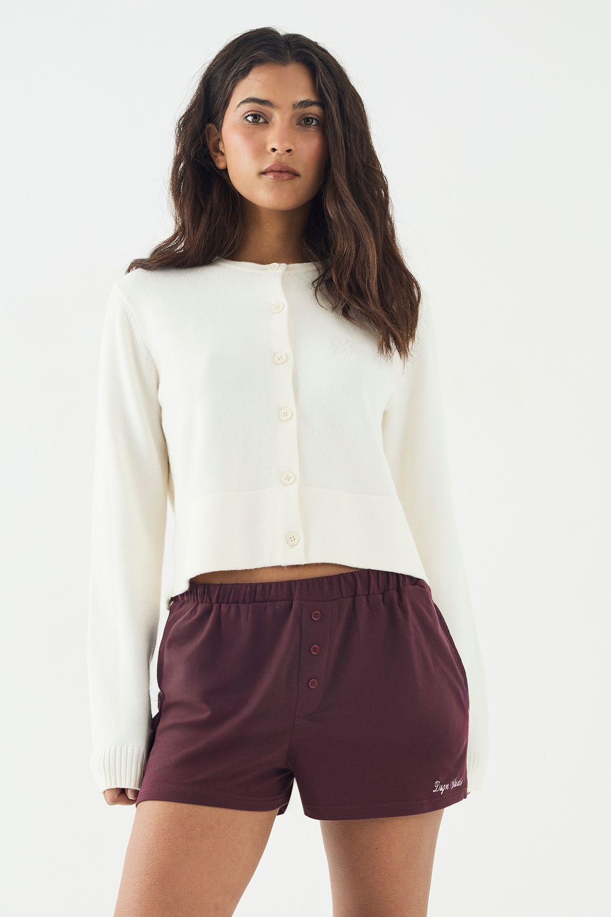 DSGN Studio Lounge Henley Button Supersoft Short by DSGN STUDIO