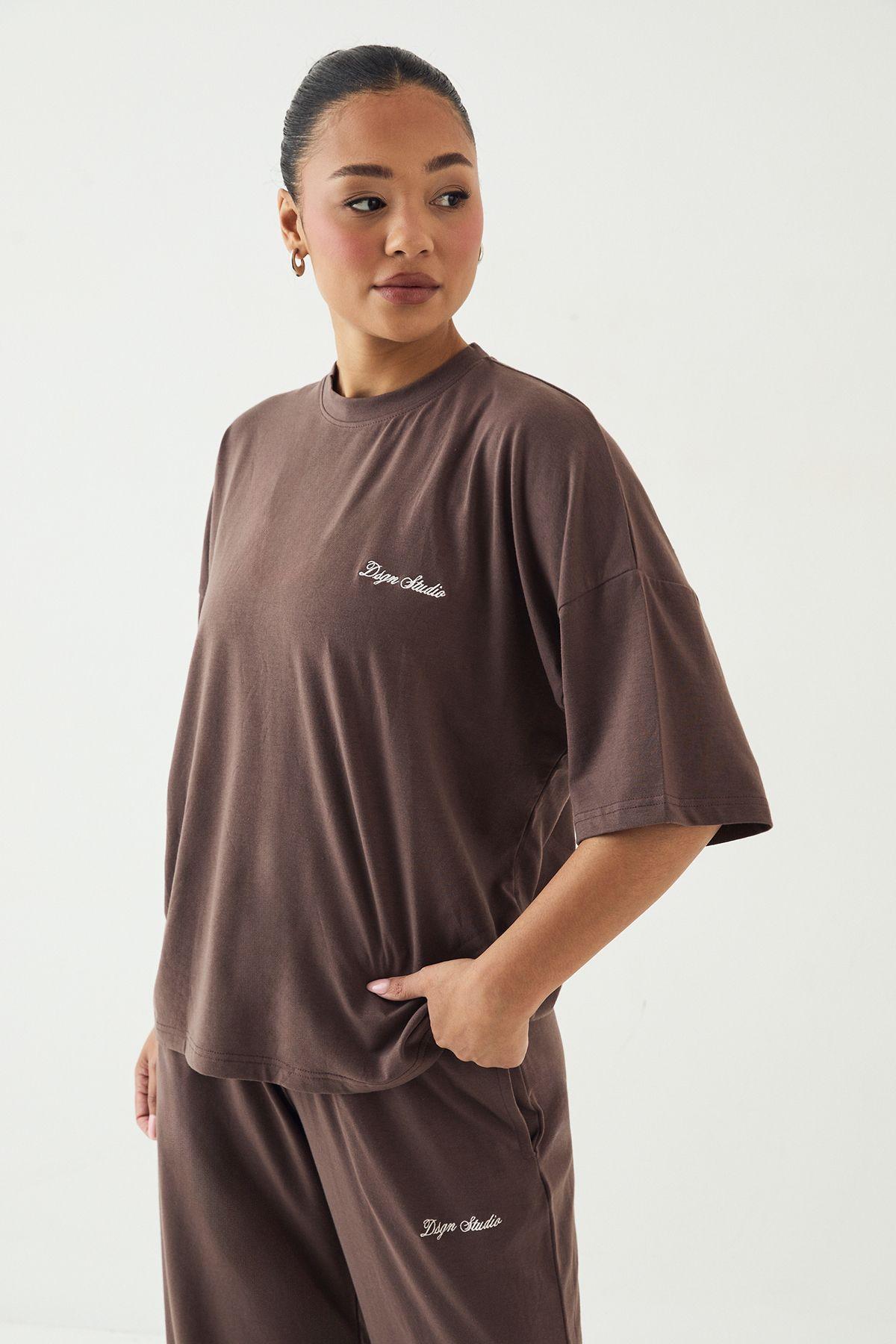 DSGN Studio Lounge Short Sleeve Oversized Supersoft T-Shirt by DSGN STUDIO
