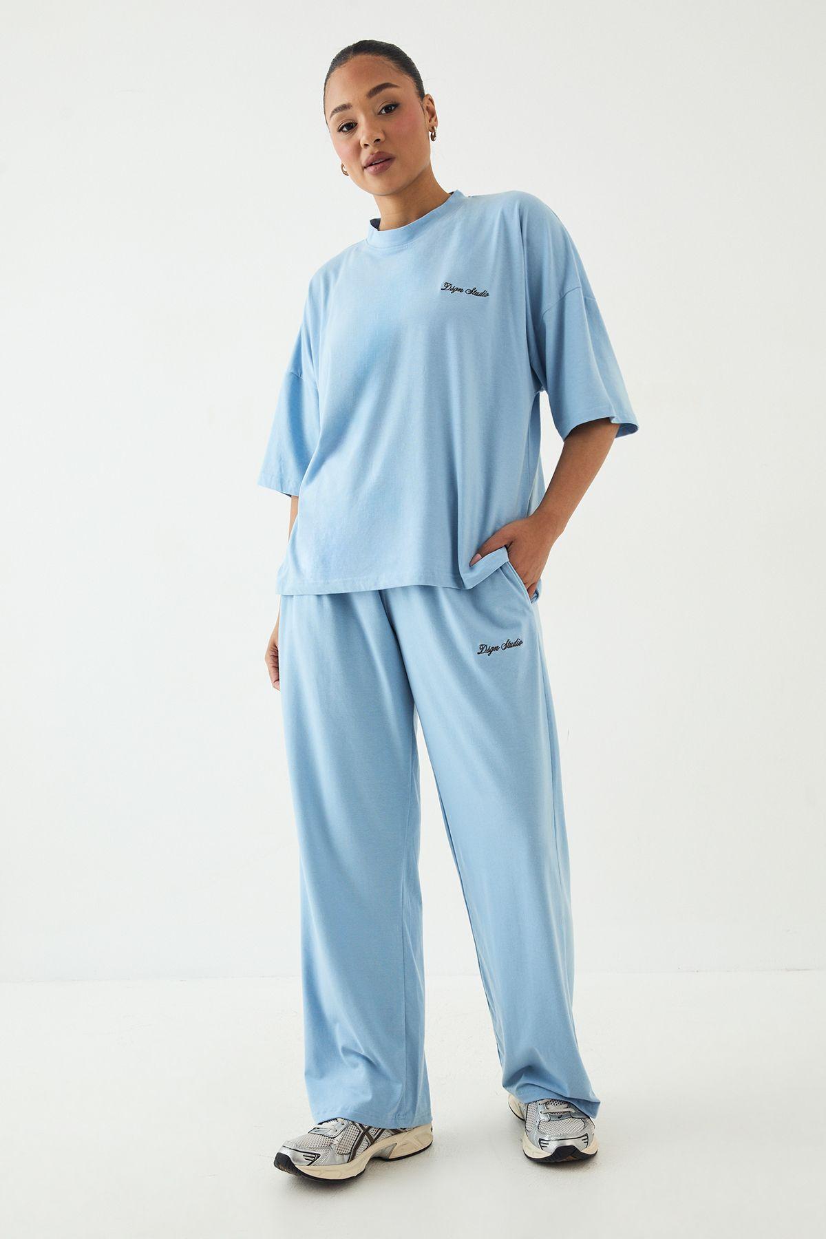 DSGN Studio Lounge Supersoft Wide Leg Trouser by DSGN STUDIO
