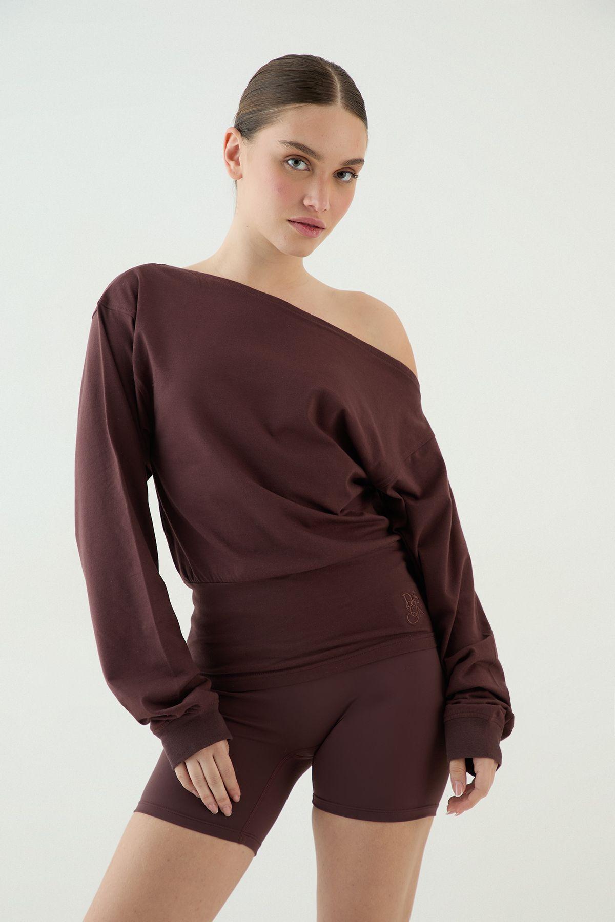 DSGN Studio Off The Shoulder Cinched Waist Long Sleeve Top by DSGN STUDIO