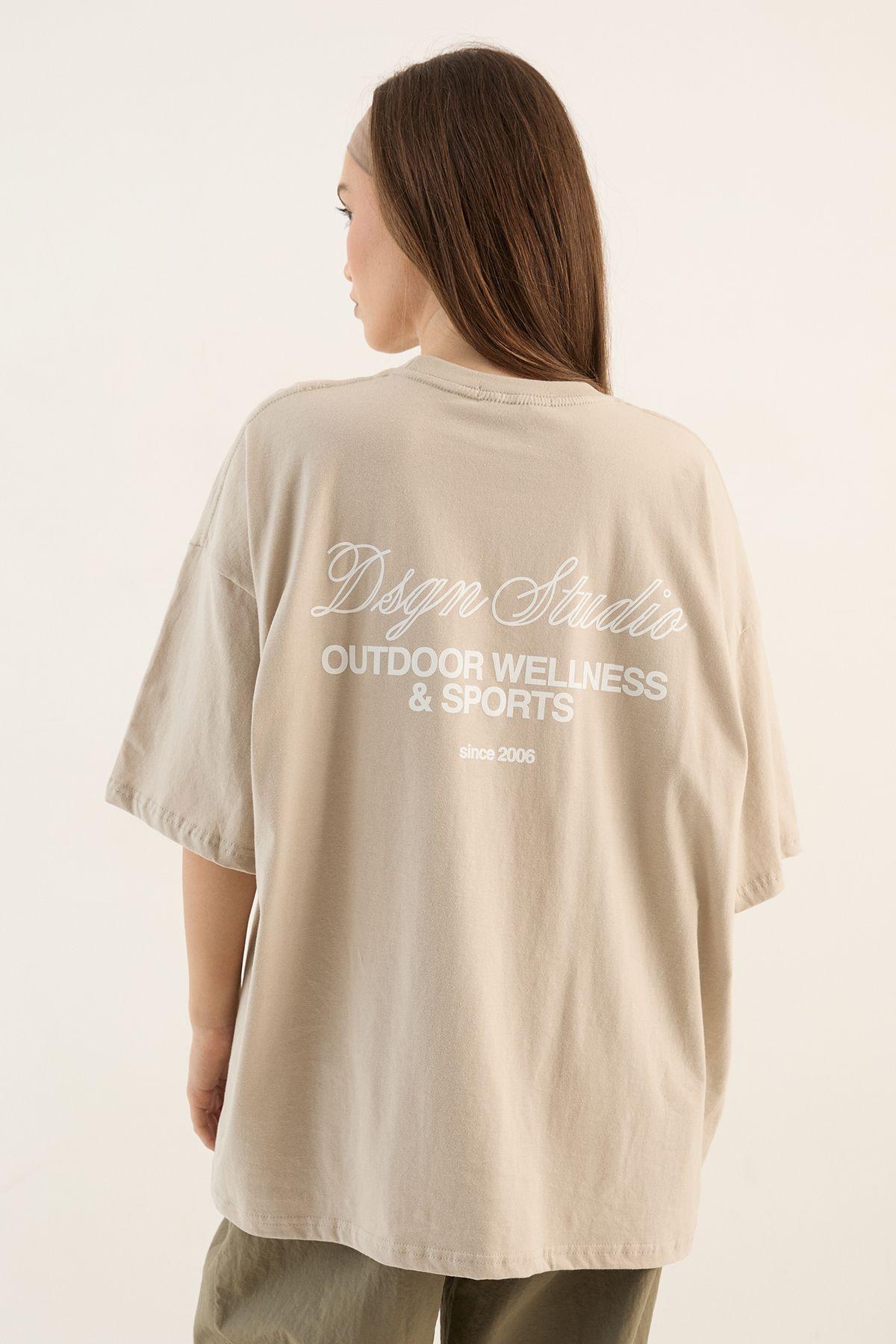 DSGN Studio Outdoor Wellness and Sports Printed Oversized T-Shirt by DSGN STUDIO