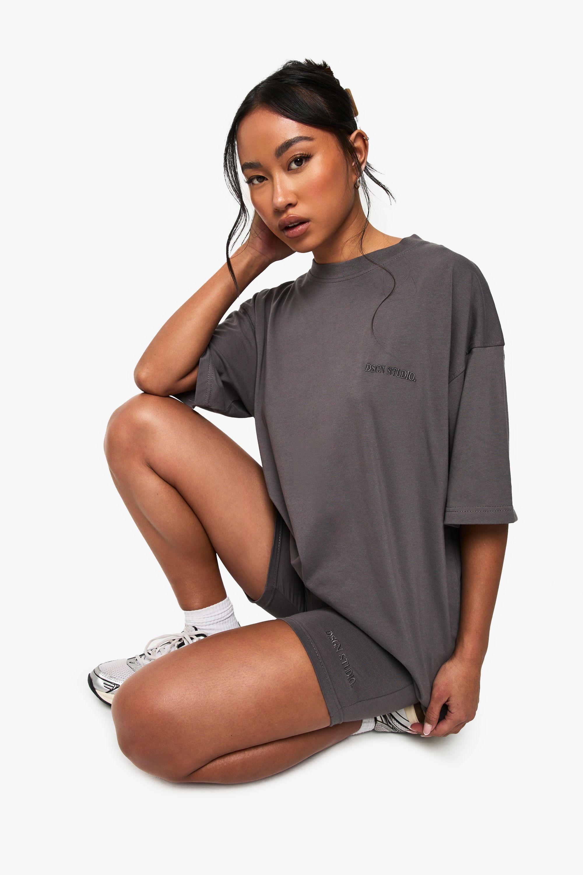 DSGN Studio Oversized T-shirt And Cycling Short Set by DSGN STUDIO