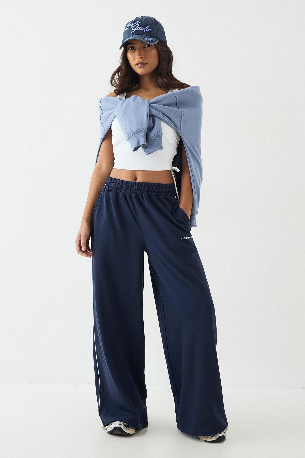 DSGN Studio Piping Detail Mid Rise Toggle Jogger by DSGN STUDIO