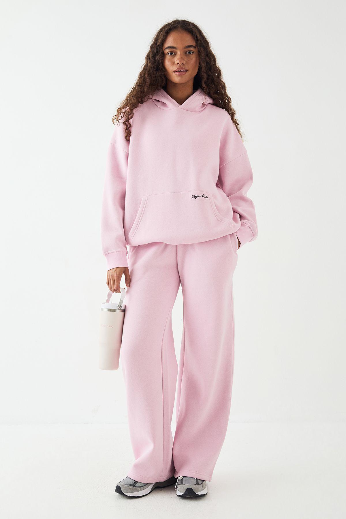 DSGN Studio Script Embroidered Hooded Tracksuit by DSGN STUDIO