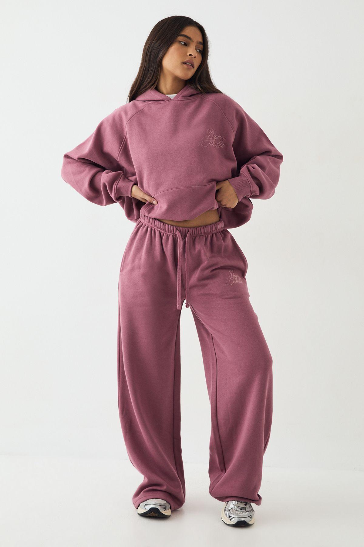 DSGN Studio Script Embroidered Straight Leg Jogger by DSGN STUDIO