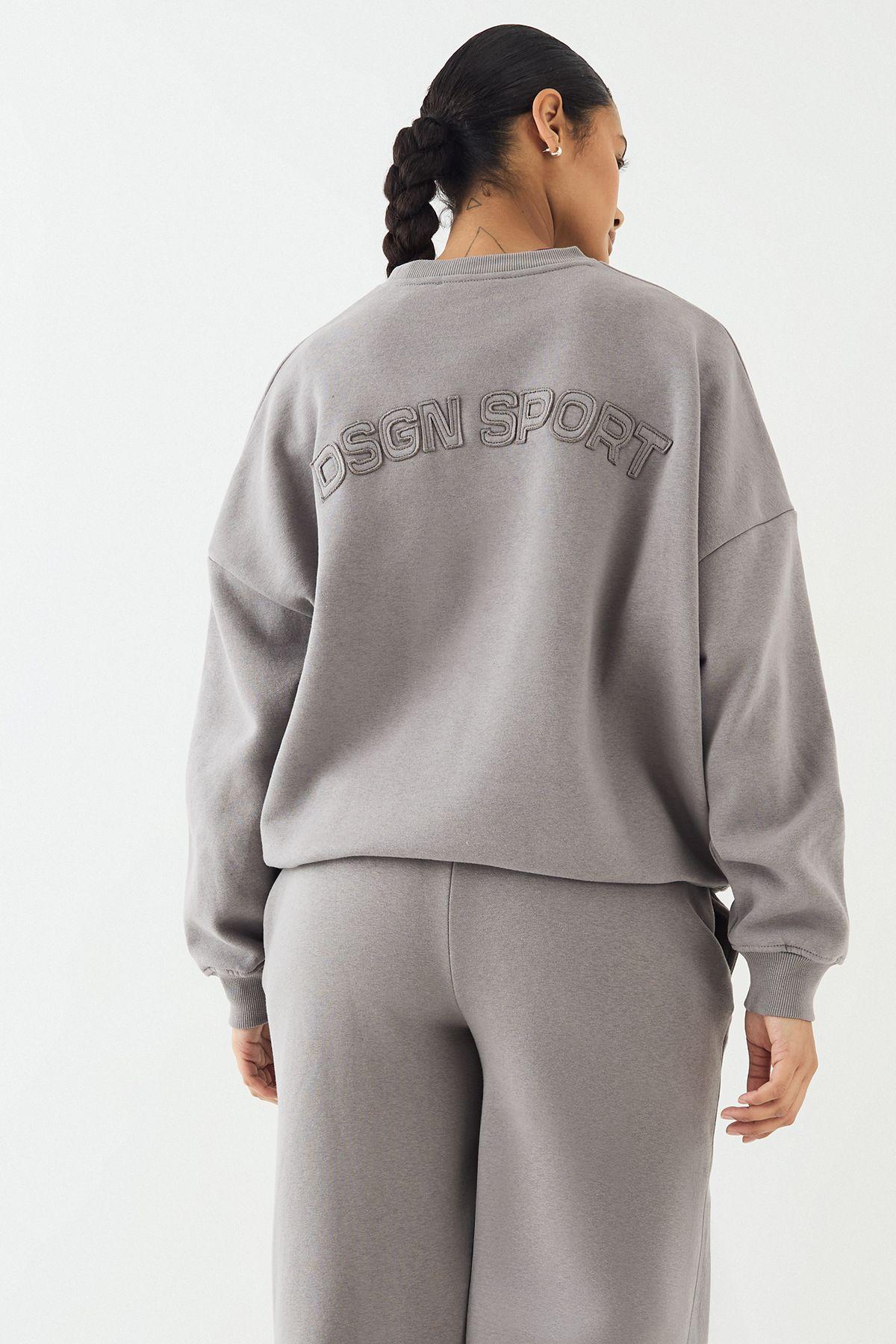 DSGN Studio Self Fabric Applique Oversized Sweatshirt by DSGN STUDIO