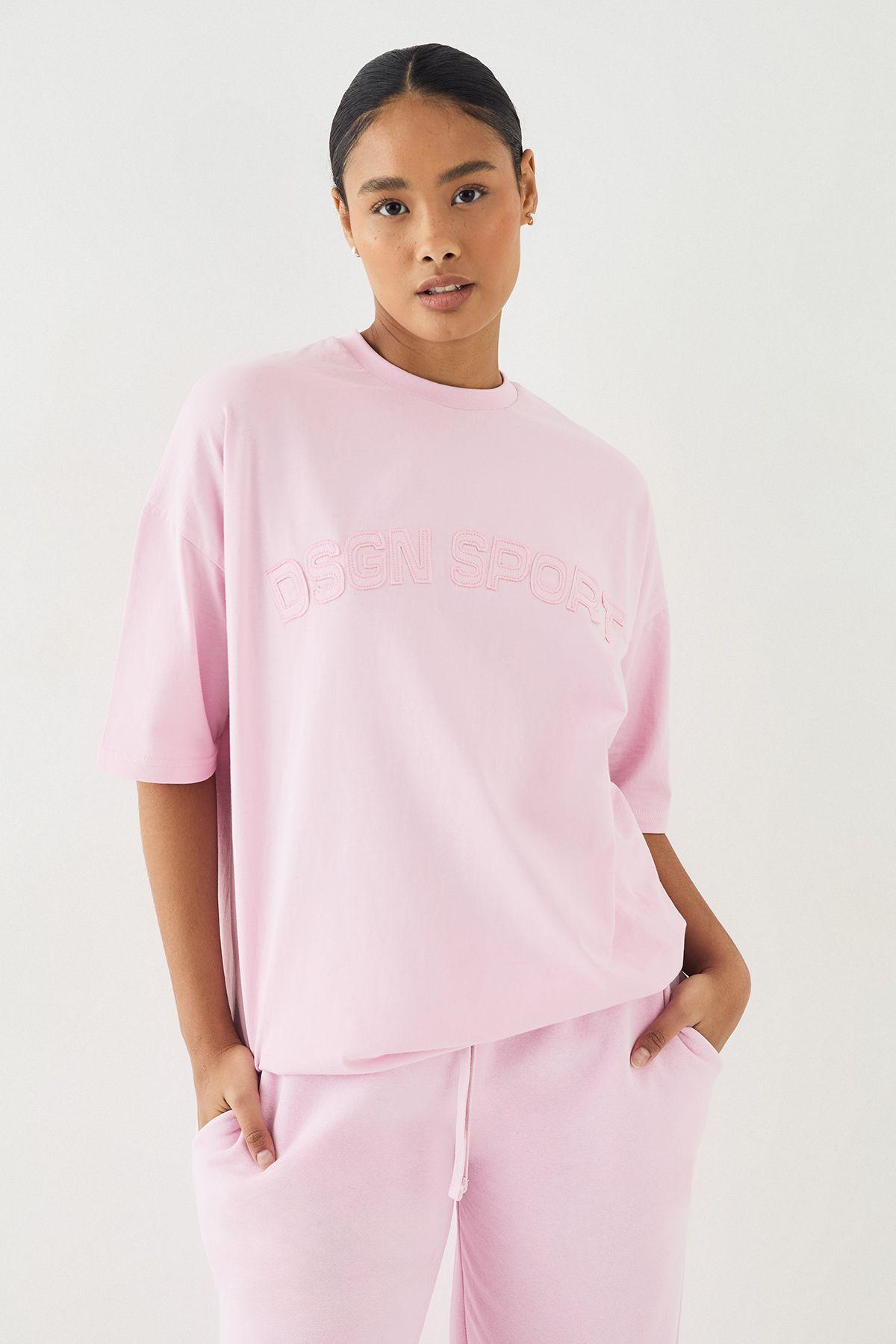 DSGN Studio Self Fabric Applique Oversized T-Shirt by DSGN STUDIO
