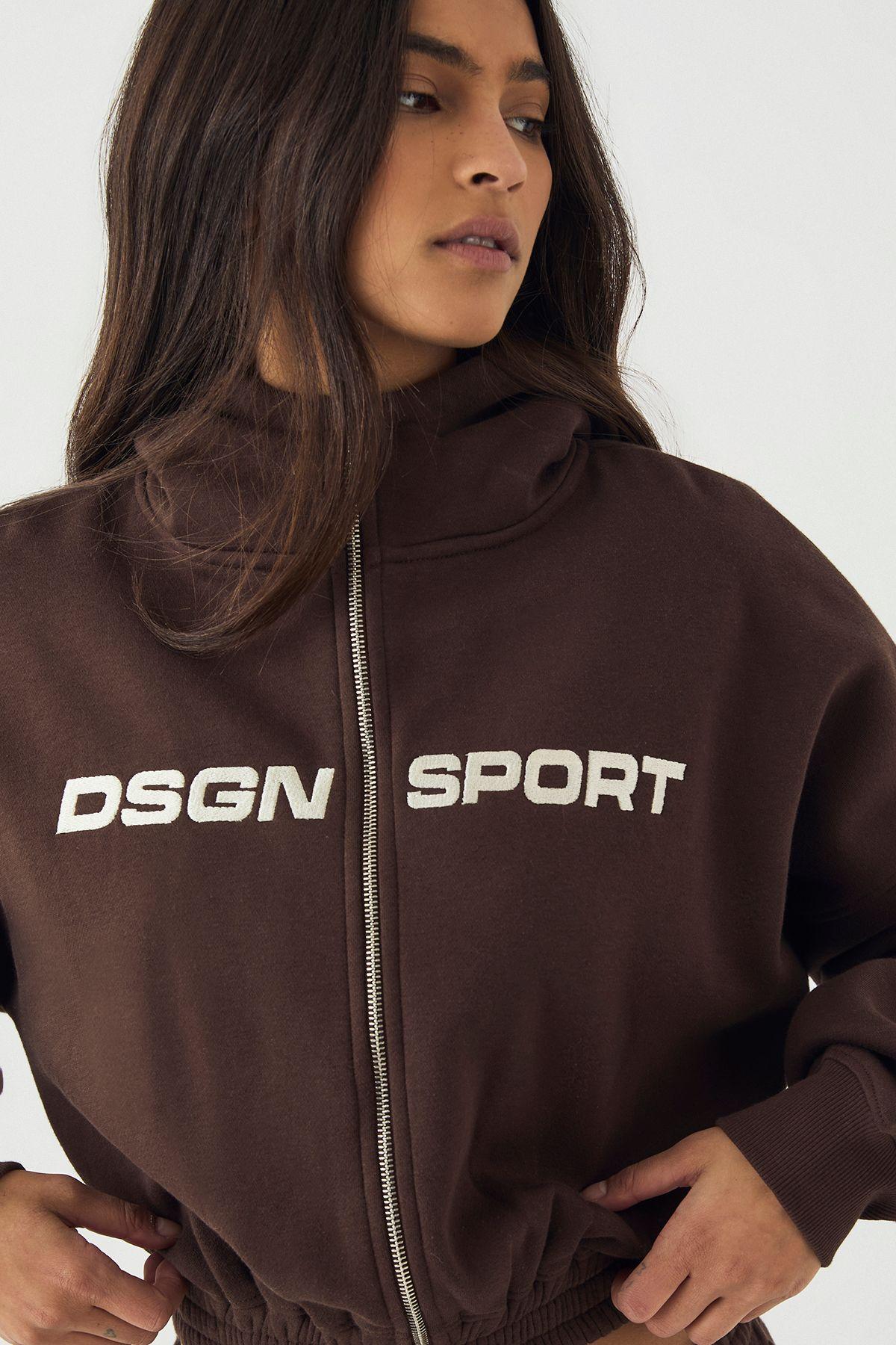 DSGN Studio Sport Boxy Zip Through Hooded Tracksuit by DSGN STUDIO
