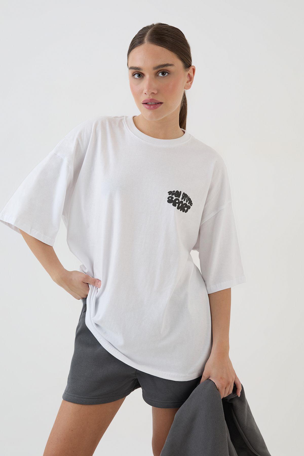 DSGN Studio Sport Bubble Print Oversized T-shirt by DSGN STUDIO