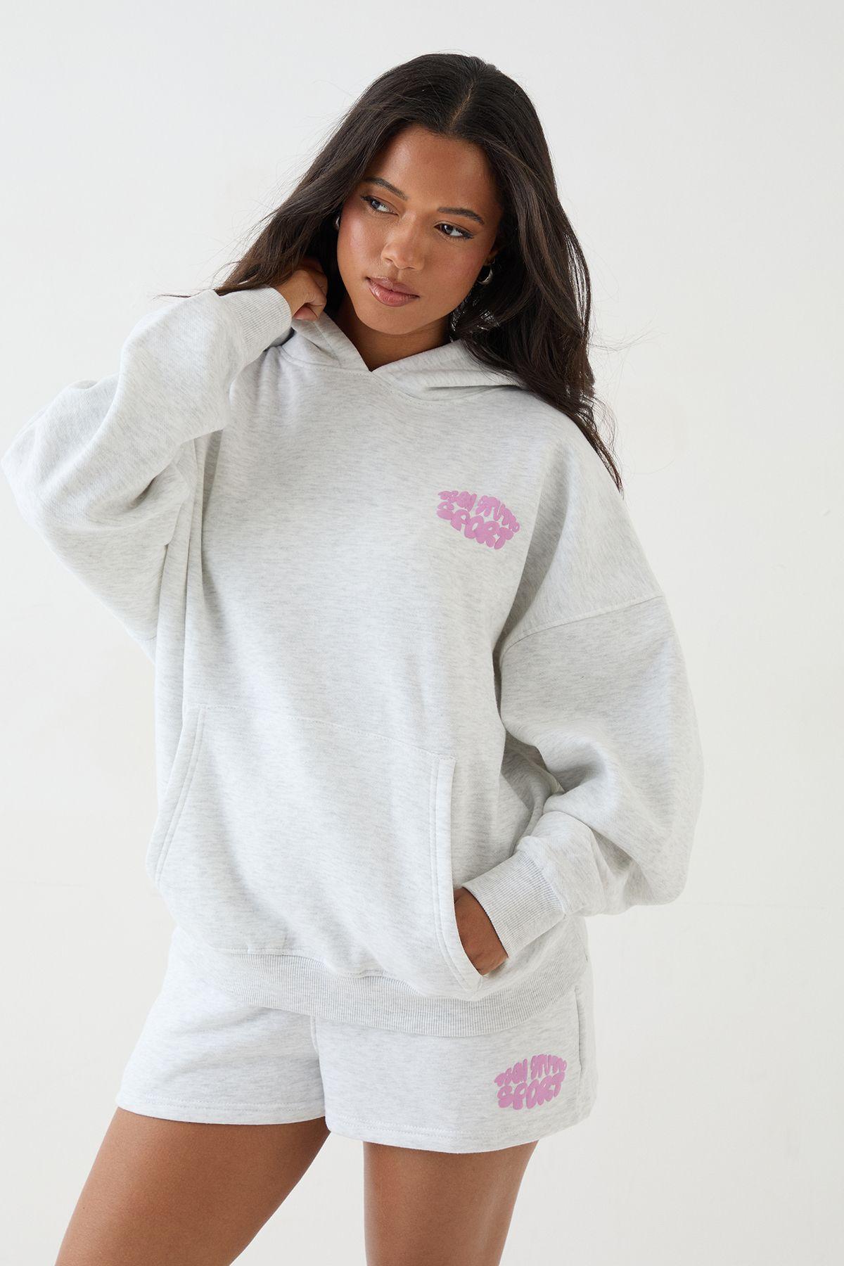 DSGN Studio Sport Bubble Slogan Oversized Hoodie by DSGN STUDIO
