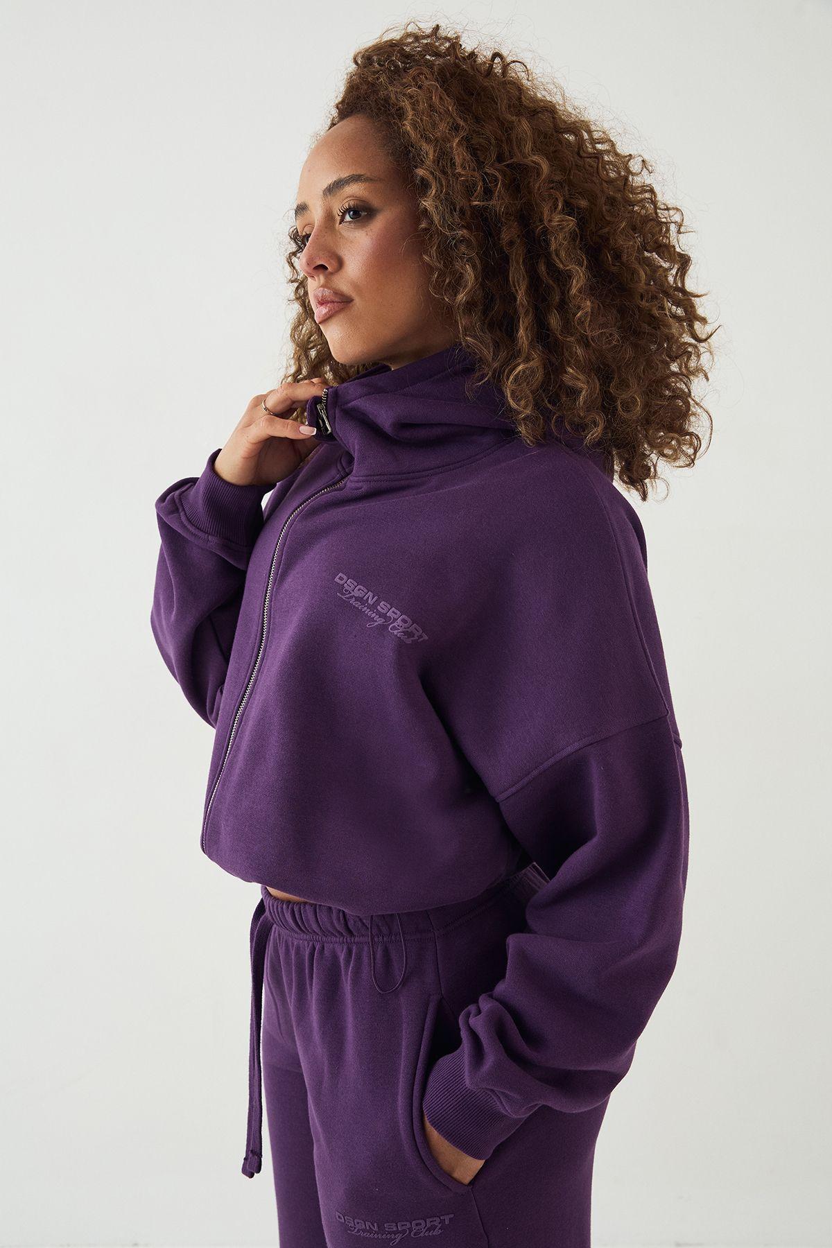 DSGN Studio Sport Training Club Toggle Hem Funnel Neck Hoodie by DSGN STUDIO