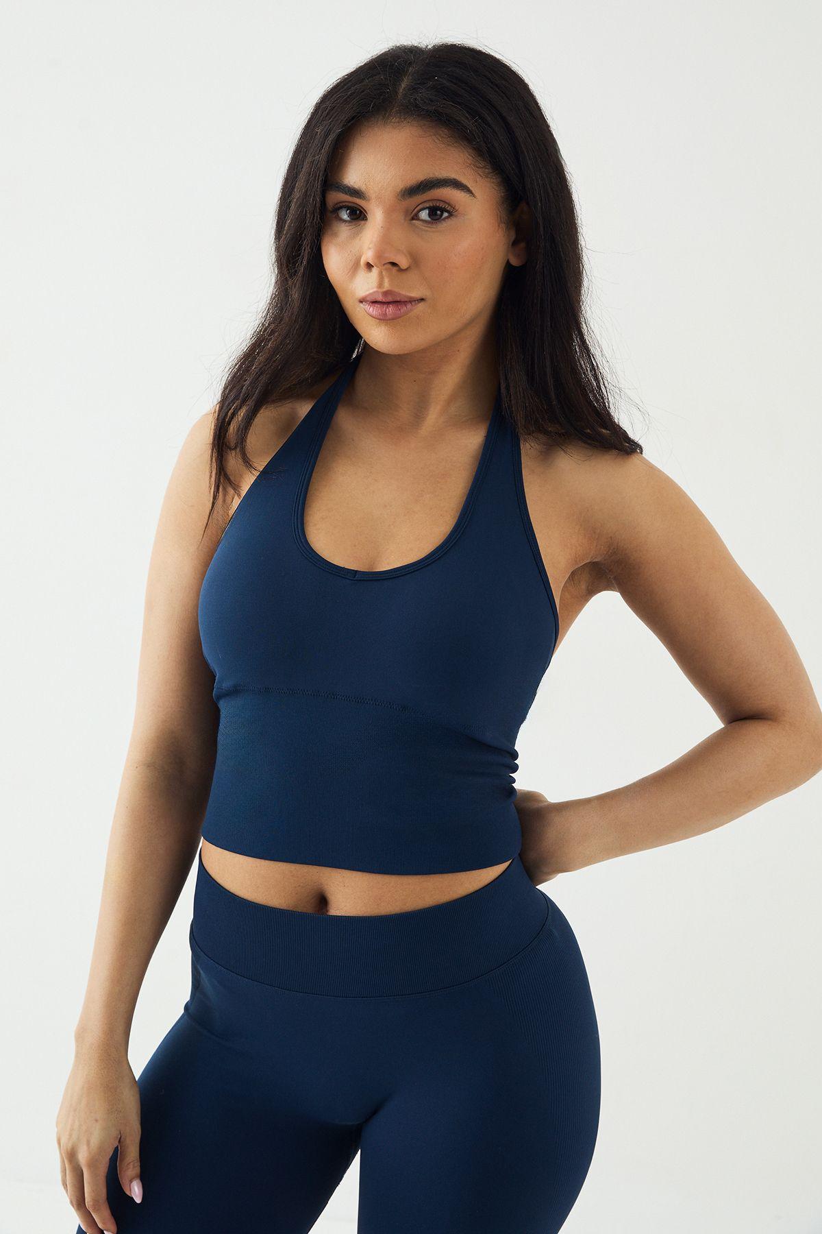 DSGN Studio Sport Ultra Contour Seamless Padded Halter Top by DSGN STUDIO