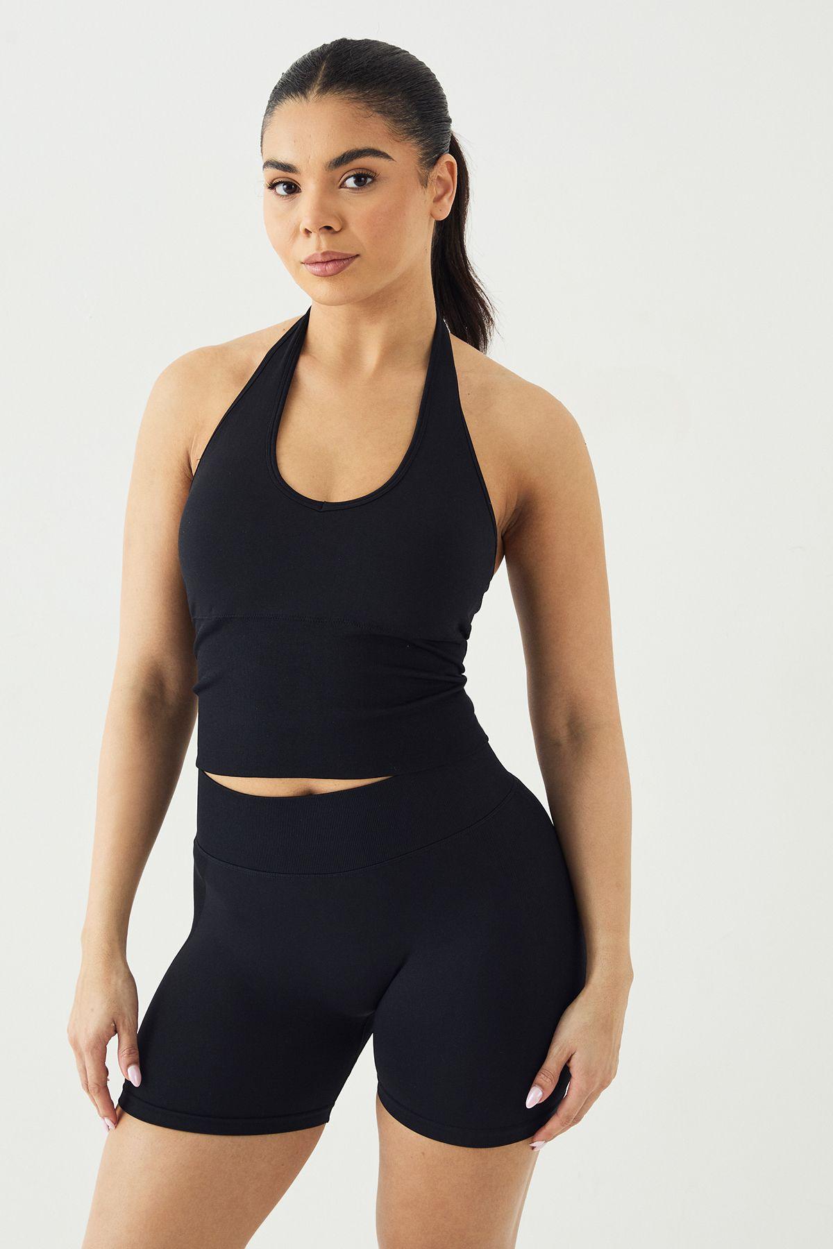DSGN Studio Sport Ultra Contour Seamless Padded Halter Top by DSGN STUDIO