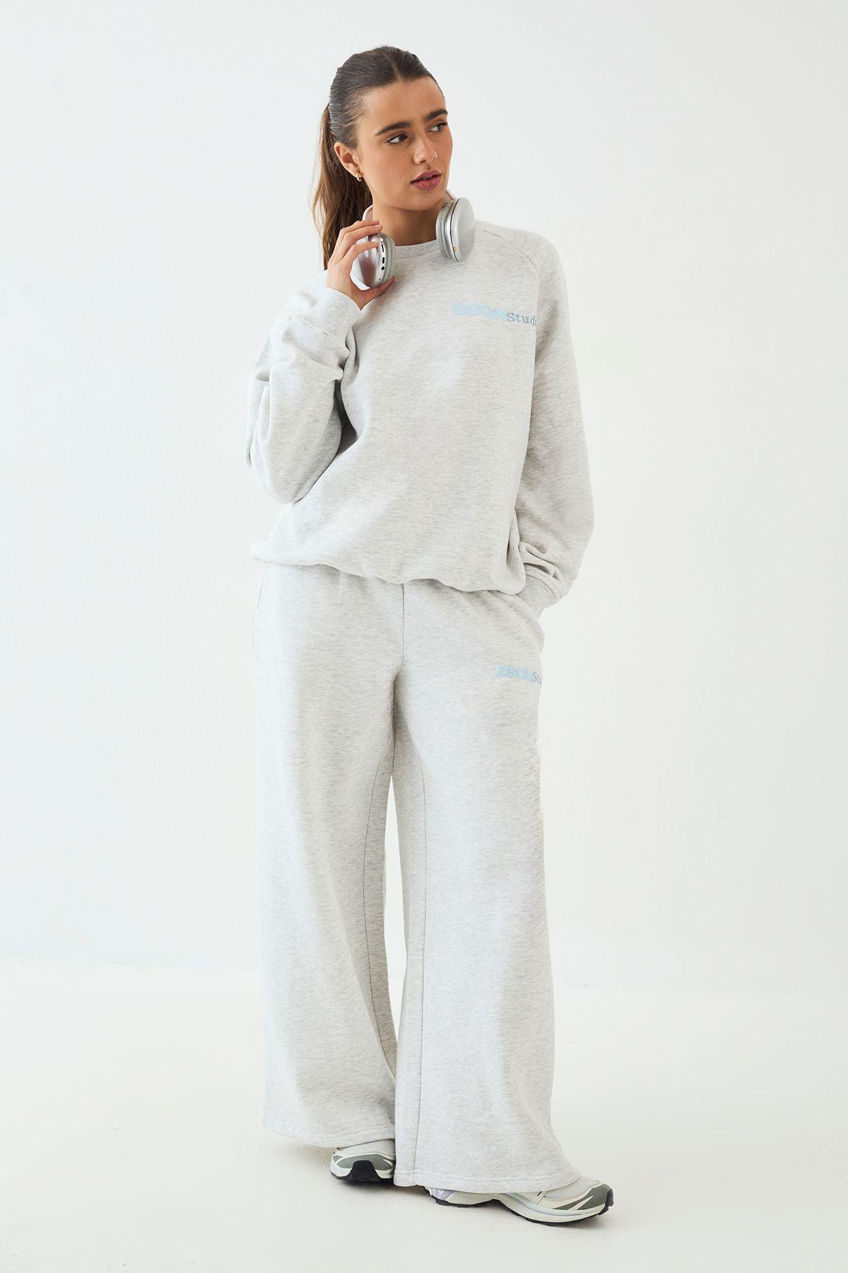 DSGN Studio Sports And Outdoors Printed Sweatshirt Tracksuit by DSGN STUDIO