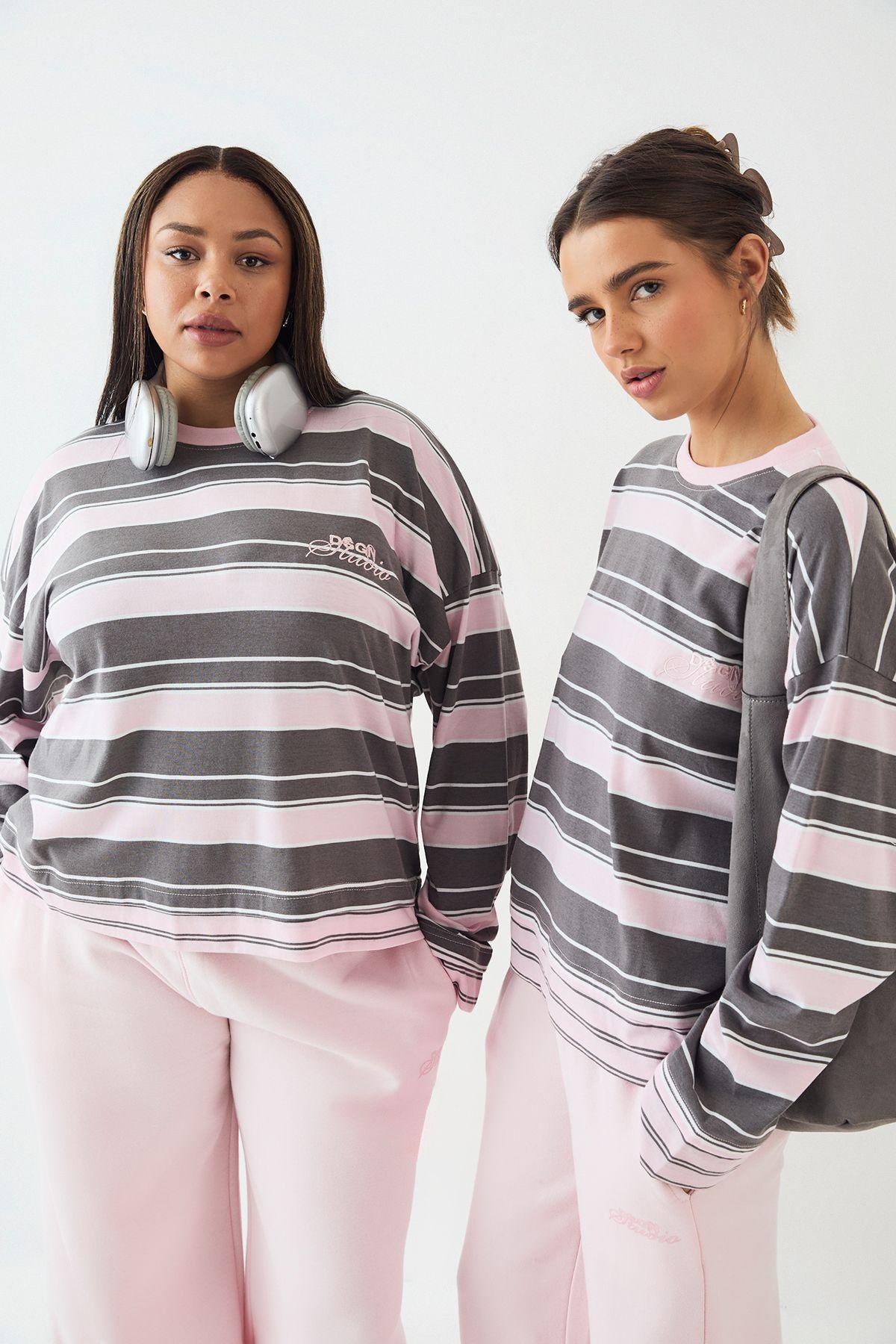DSGN Studio Stripe Long Sleeve T-Shirt by DSGN STUDIO