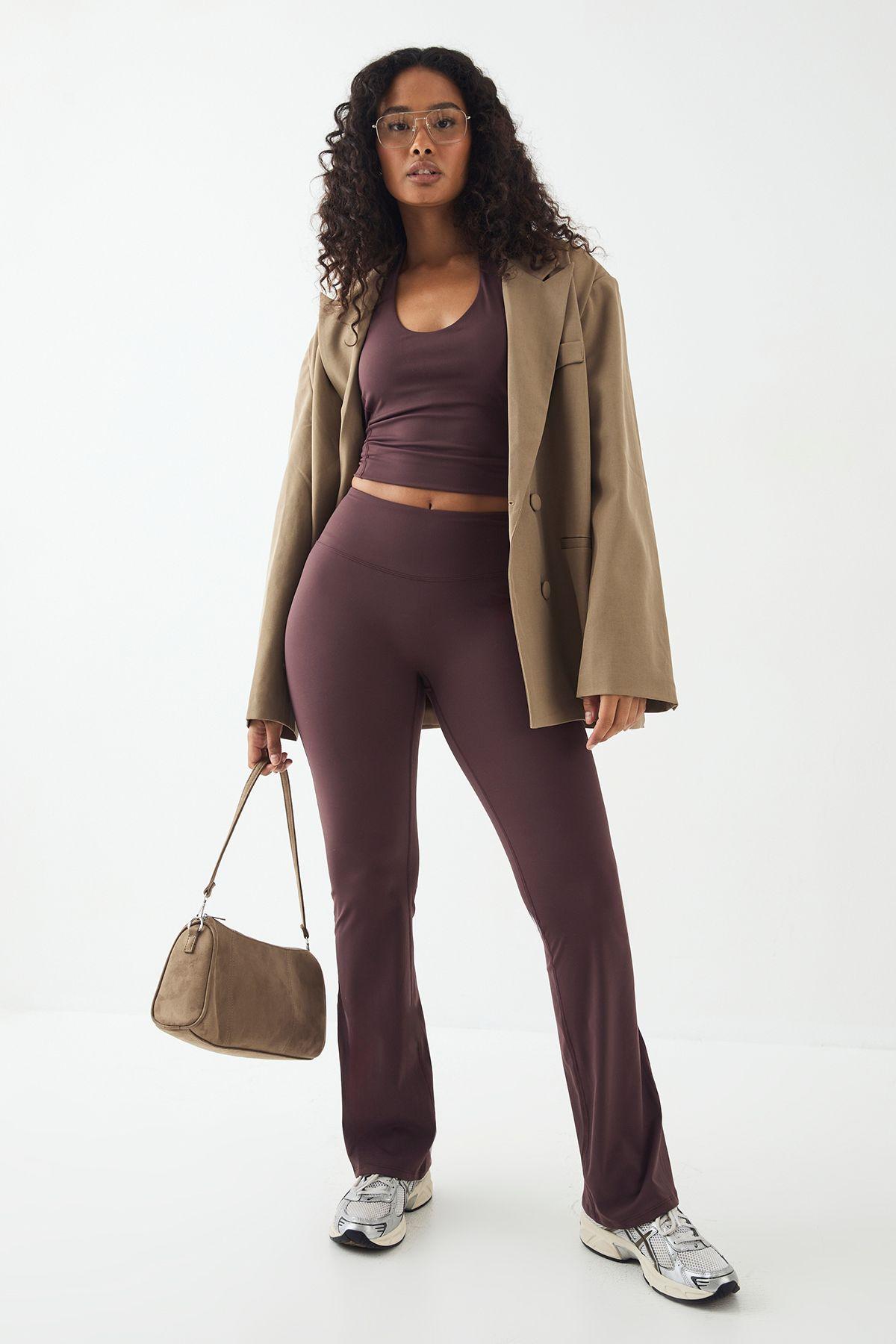 DSGN Studio Tall High Waist Sculpt Yoga Flared Legging by DSGN STUDIO