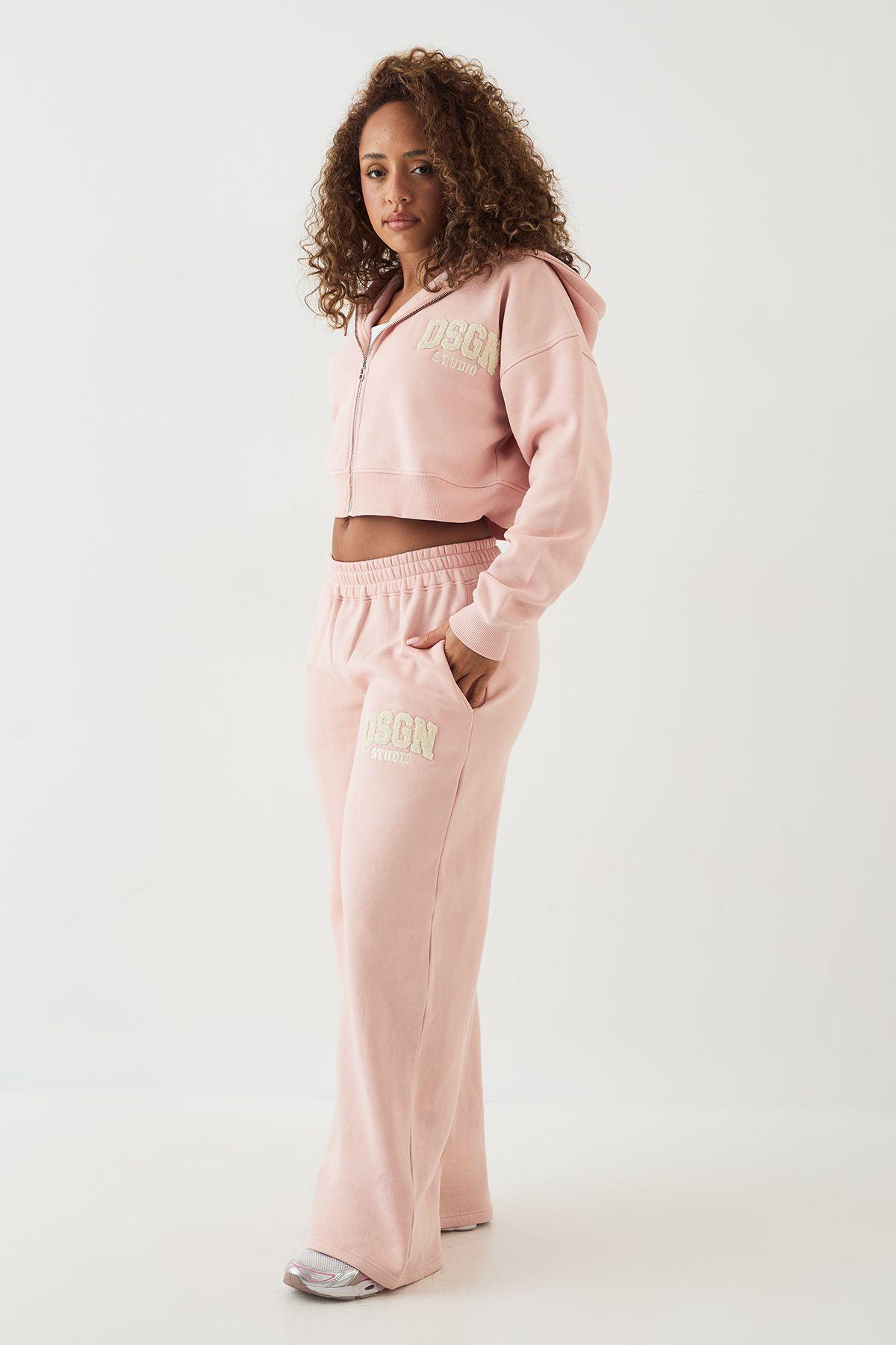 DSGN Studio Towelling Applique Straight Leg Jogger by DSGN STUDIO