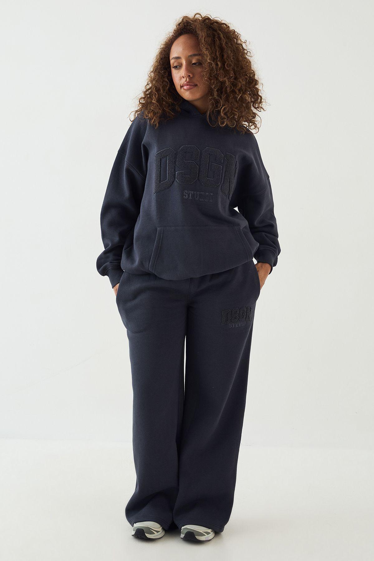 DSGN Studio Towelling Applique Straight Leg Jogger by DSGN STUDIO