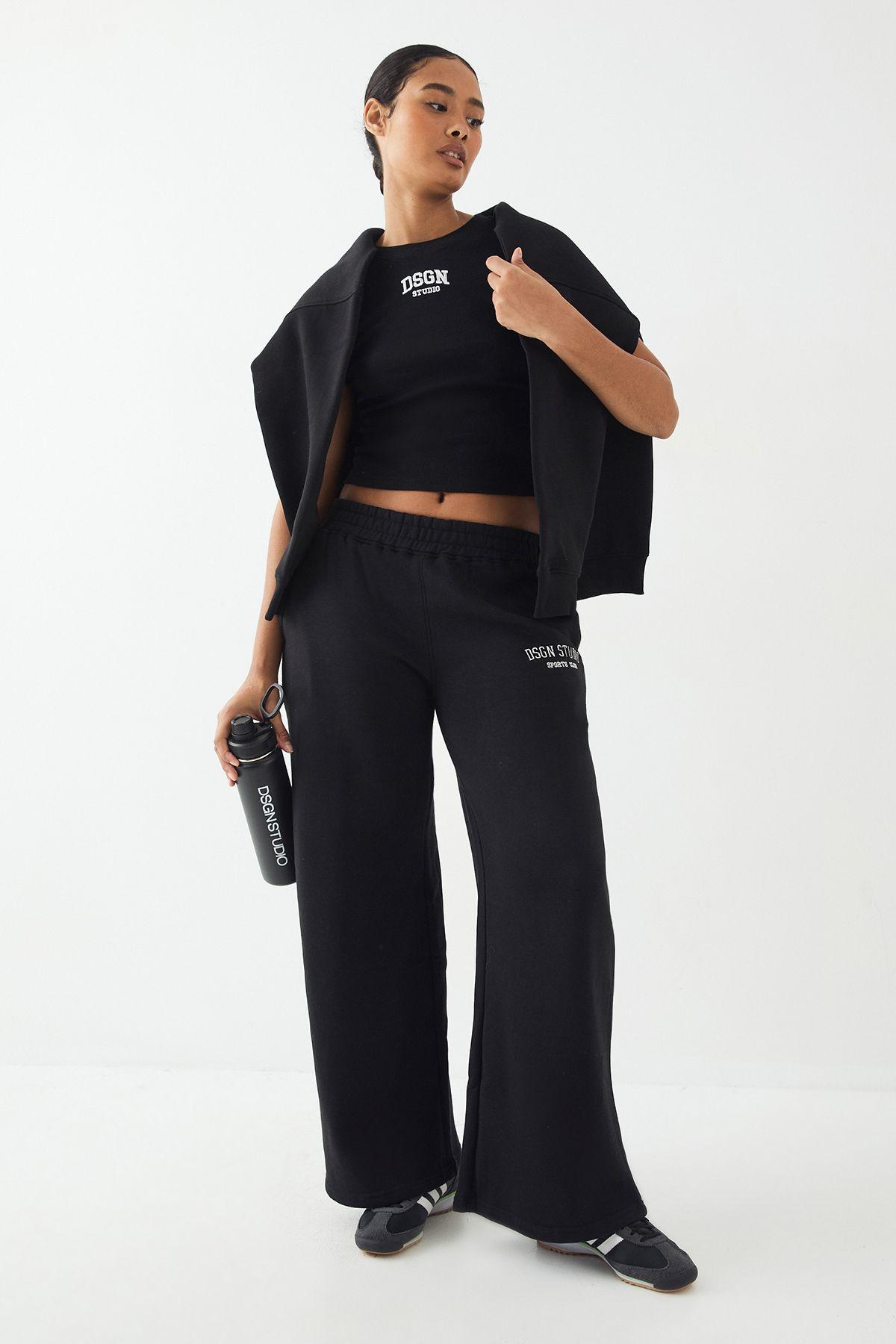 Petite DSGN Studio Applique Straight Leg Jogger by DSGN STUDIO