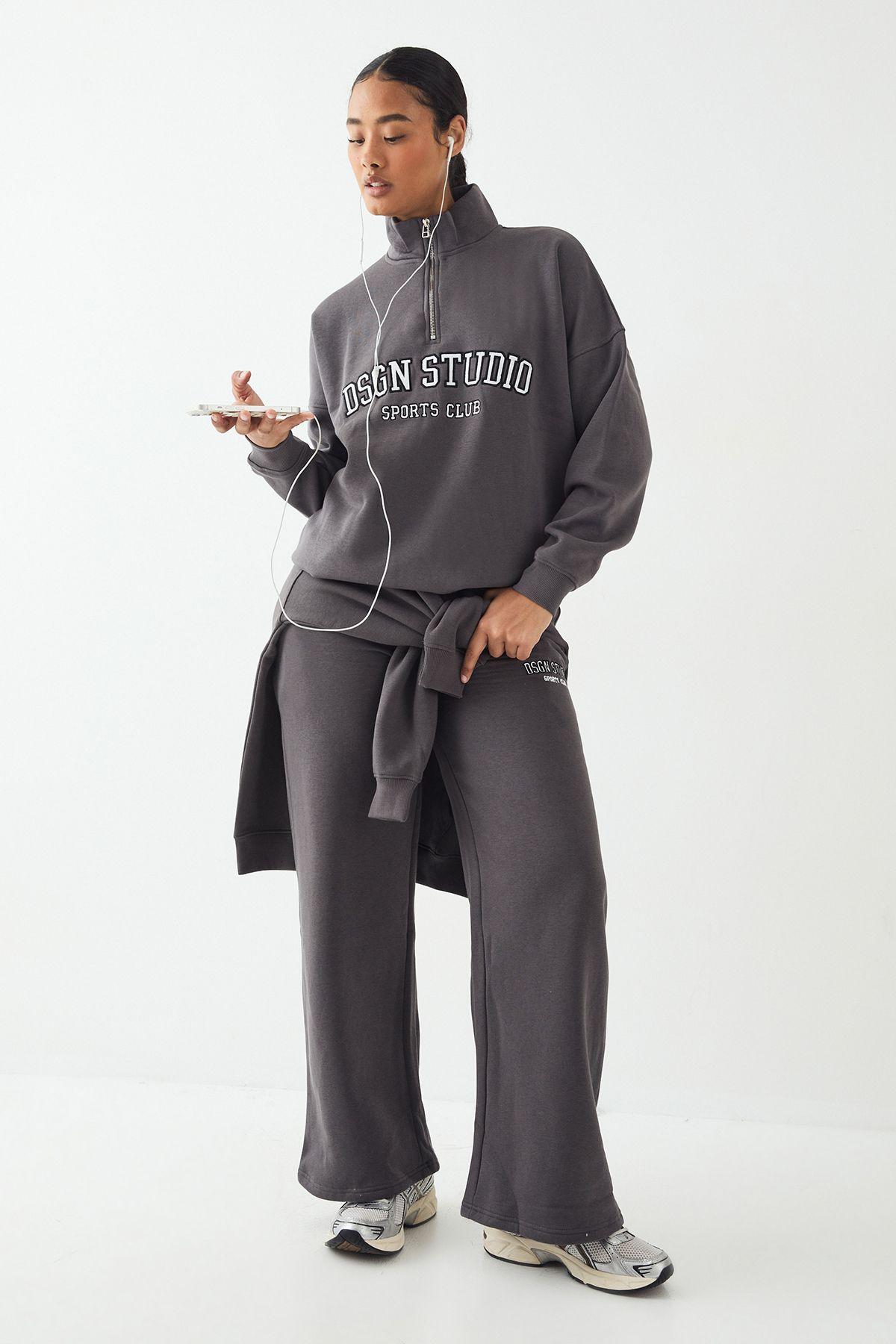 Petite DSGN Studio Applique Straight Leg Jogger by DSGN STUDIO