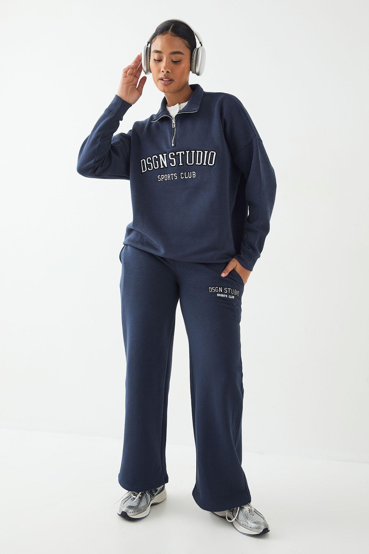 Tall DSGN Studio Applique Straight Leg Jogger by DSGN STUDIO