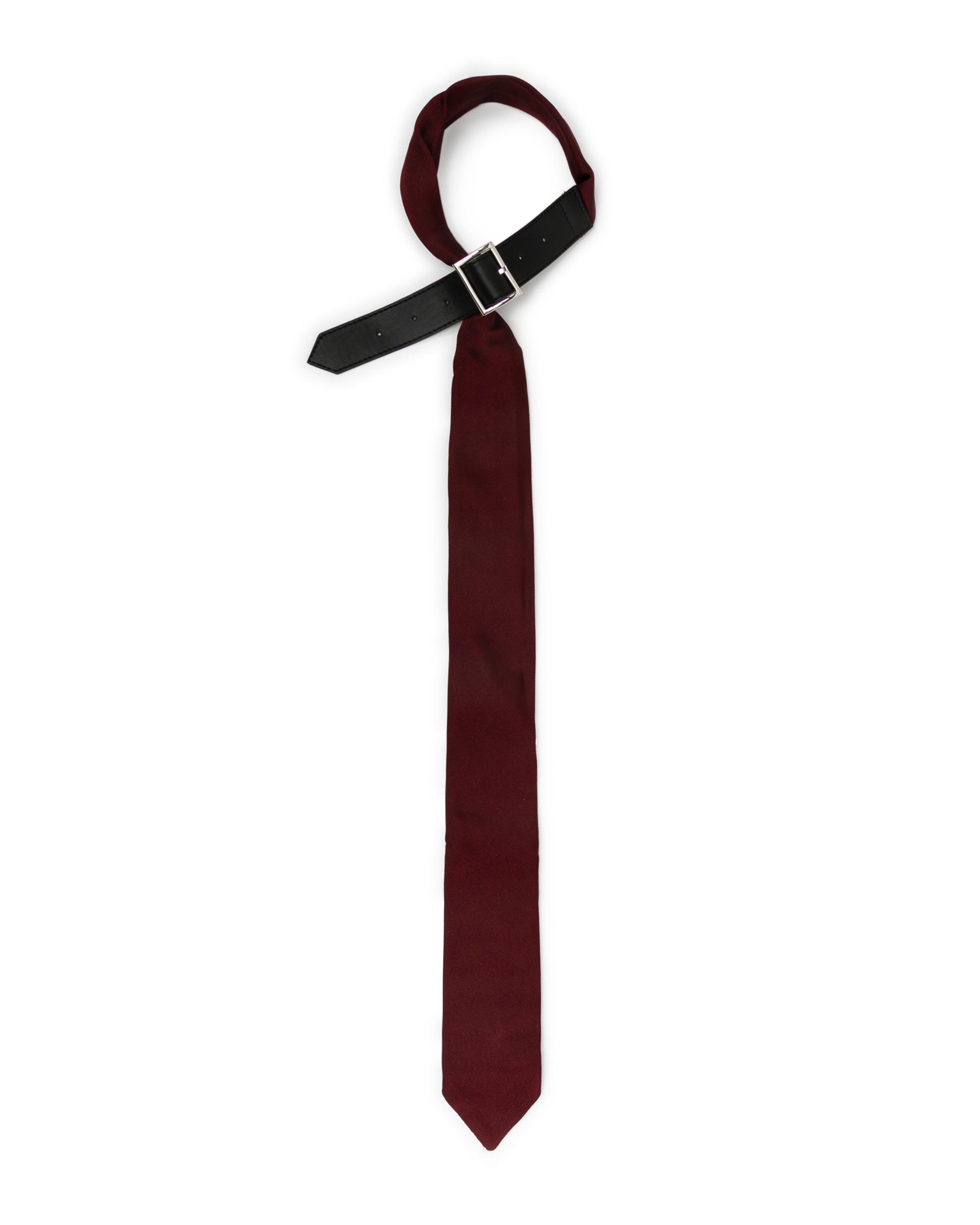 Buckle accent tie by DSM KEI NINOMIYA