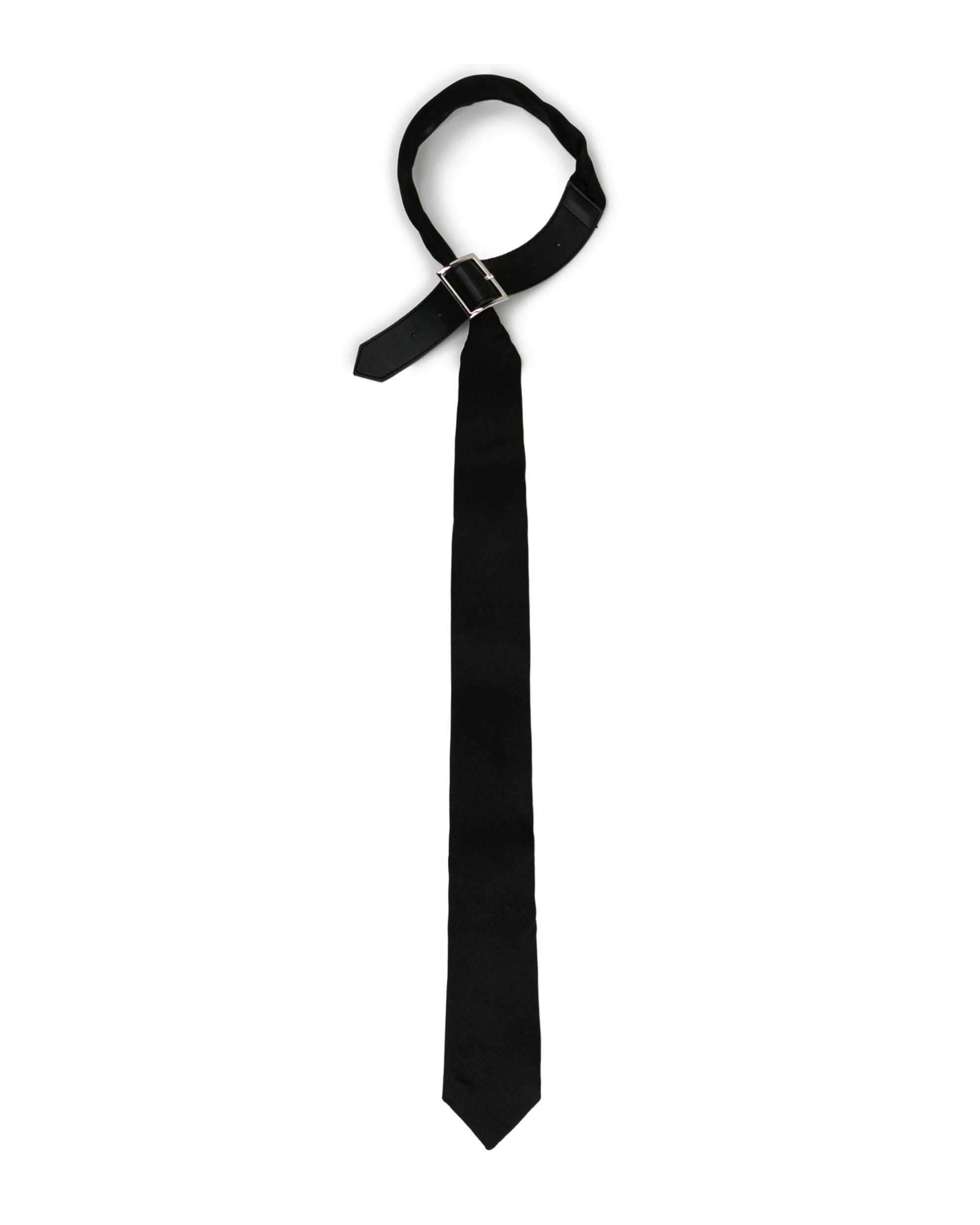 Buckle accent tie by DSM KEI NINOMIYA