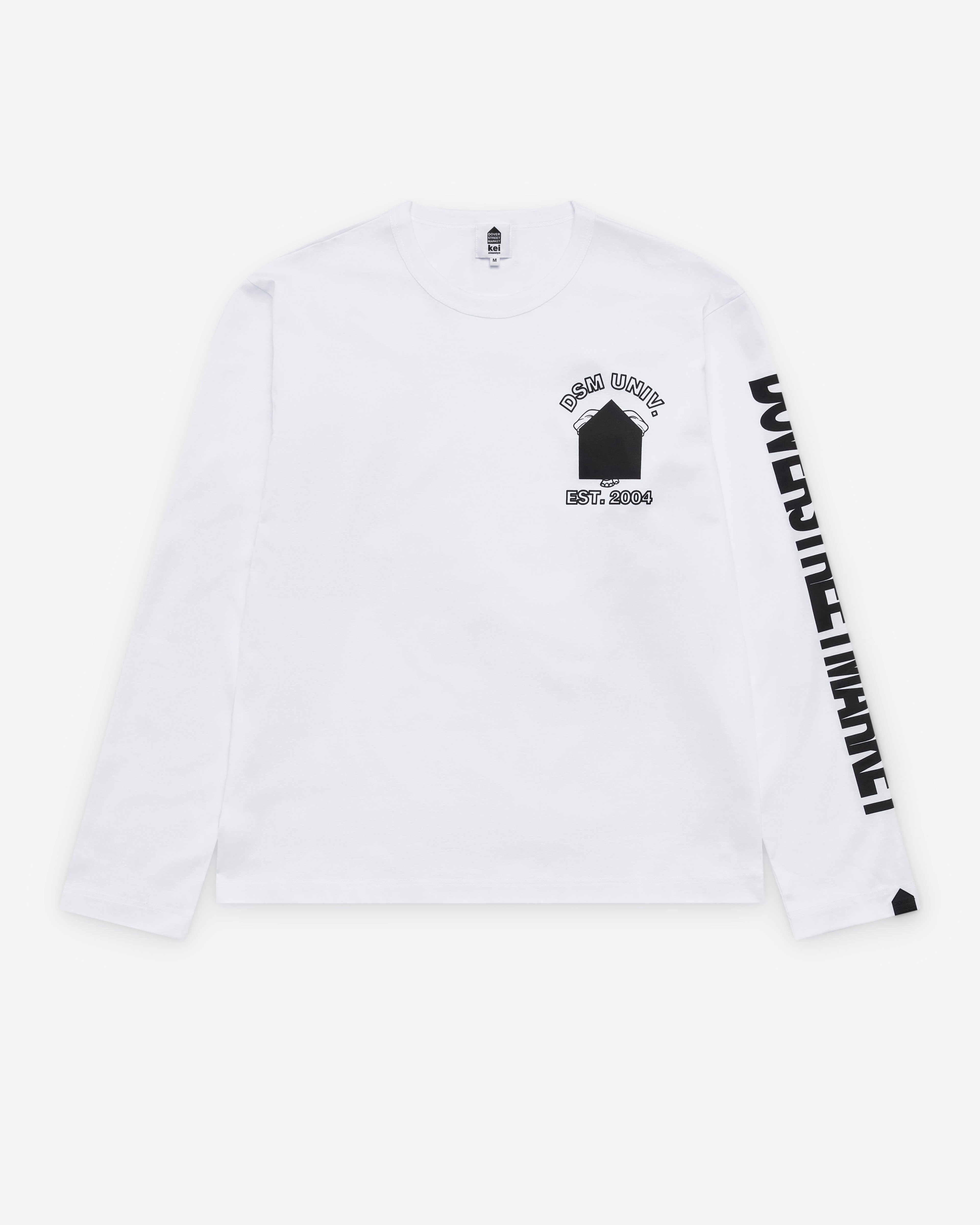 DSM Kei Ninomiya - DSM University Longsleeve T-Shirt - (White) by DSM KEI NINOMIYA