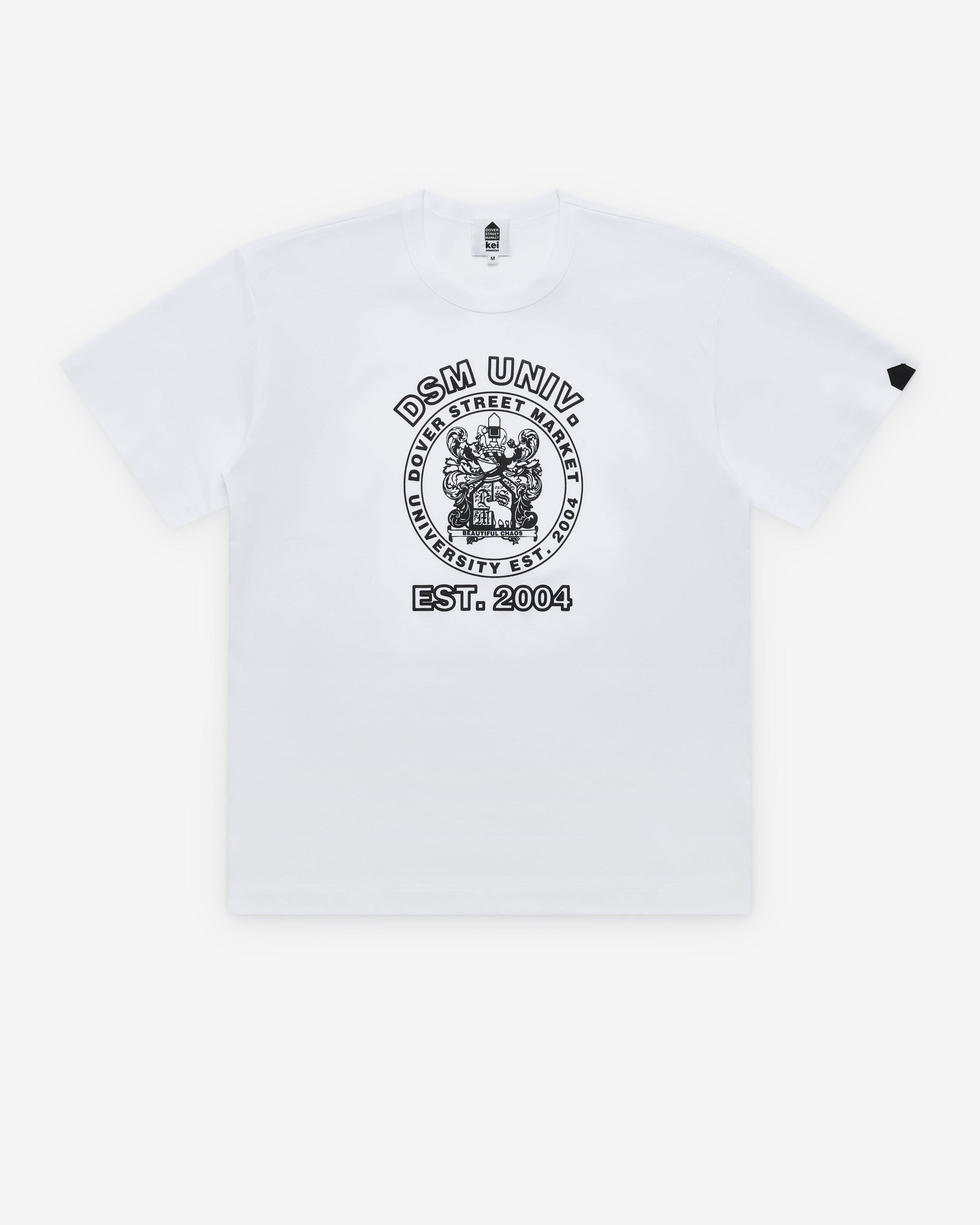 DSM Kei Ninomiya - DSM University T-Shirt - (White) by DSM KEI NINOMIYA
